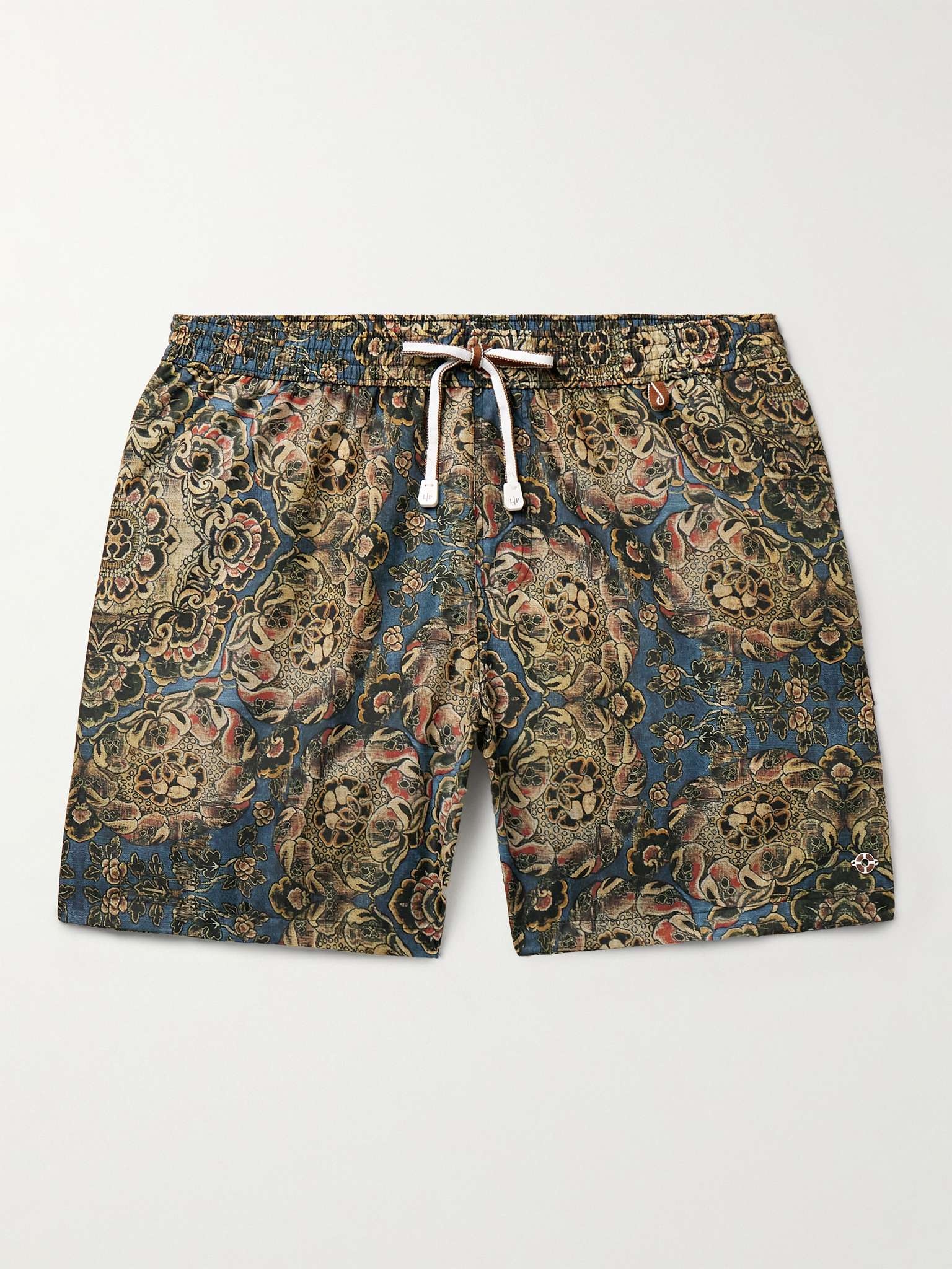 Tapestry Bloom Straight-Leg Mid-Length Floral-Print Swim Shorts - 1