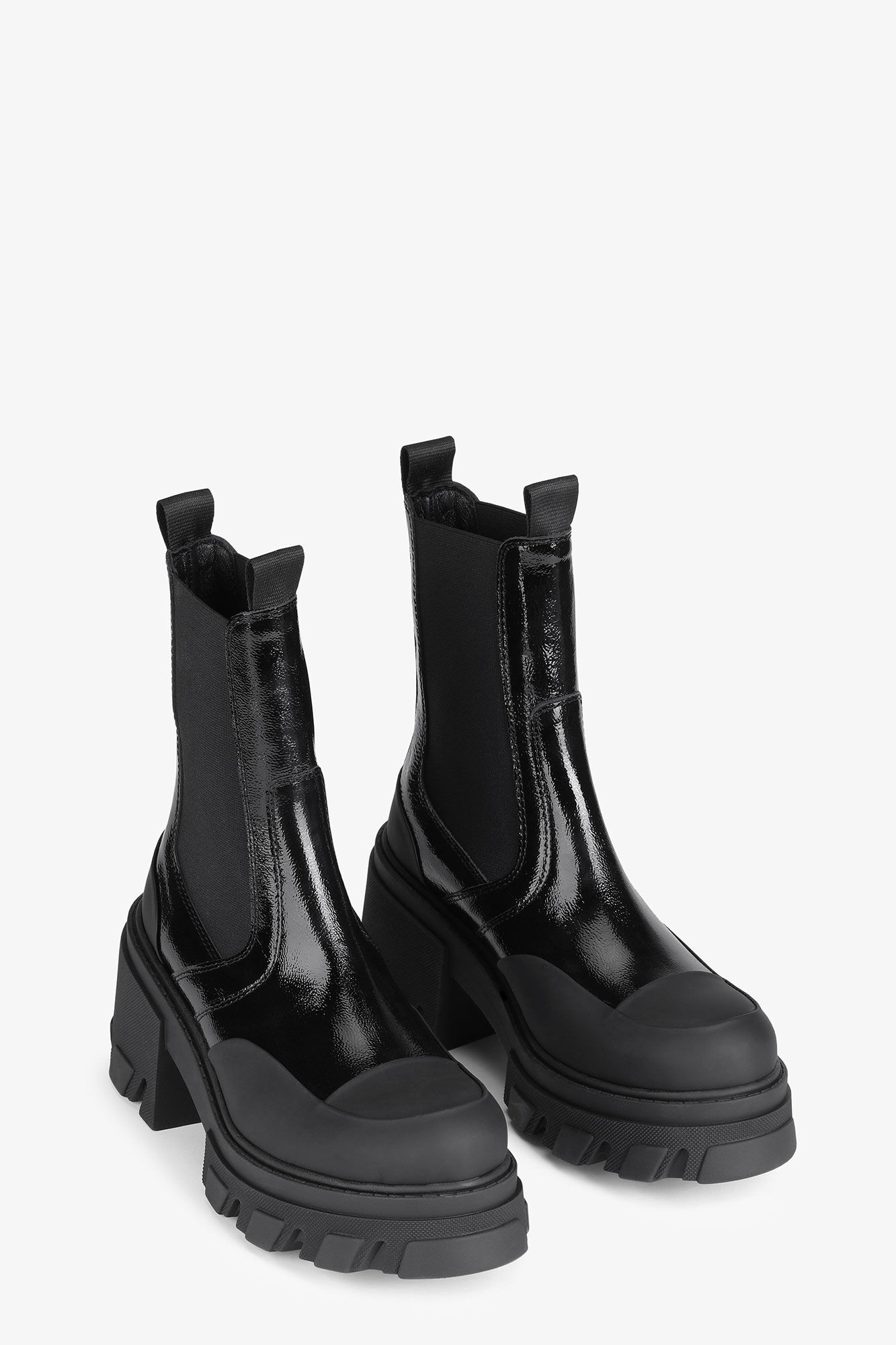CLEATED HEELED MID CHELSEA BOOTS - 3