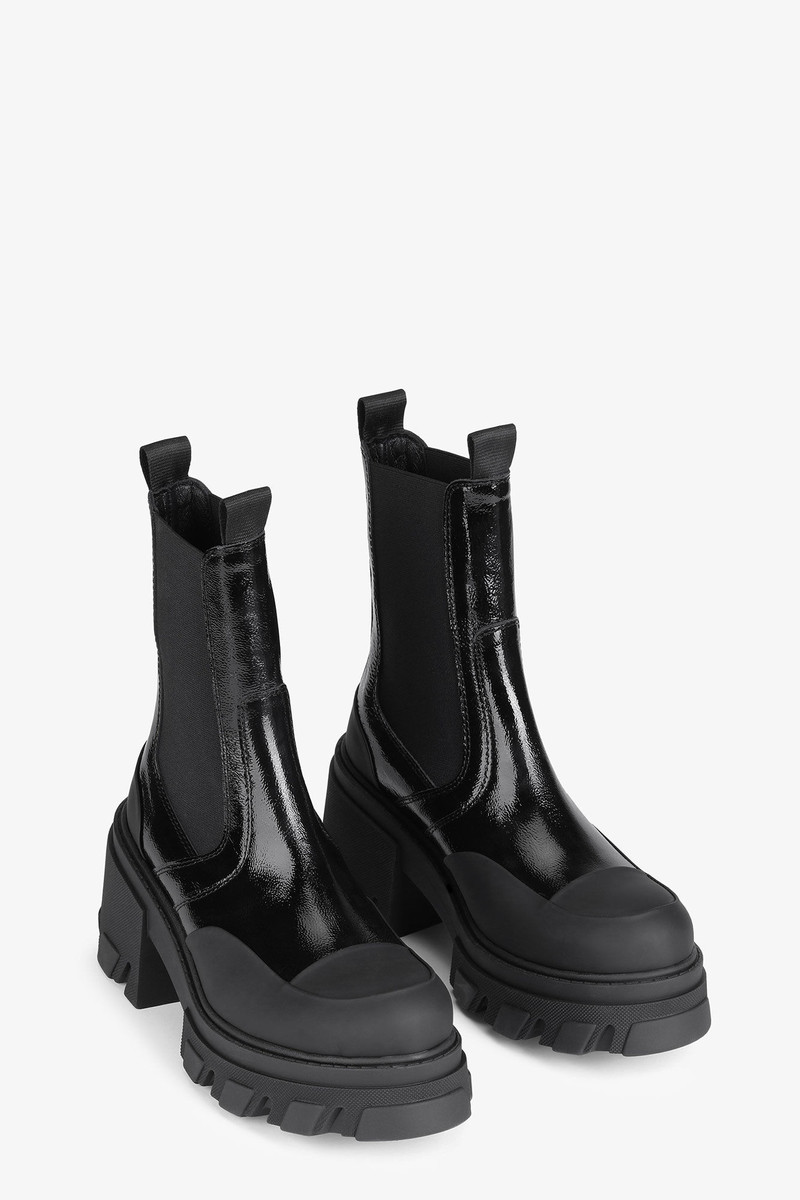 CLEATED HEELED MID CHELSEA BOOTS 3