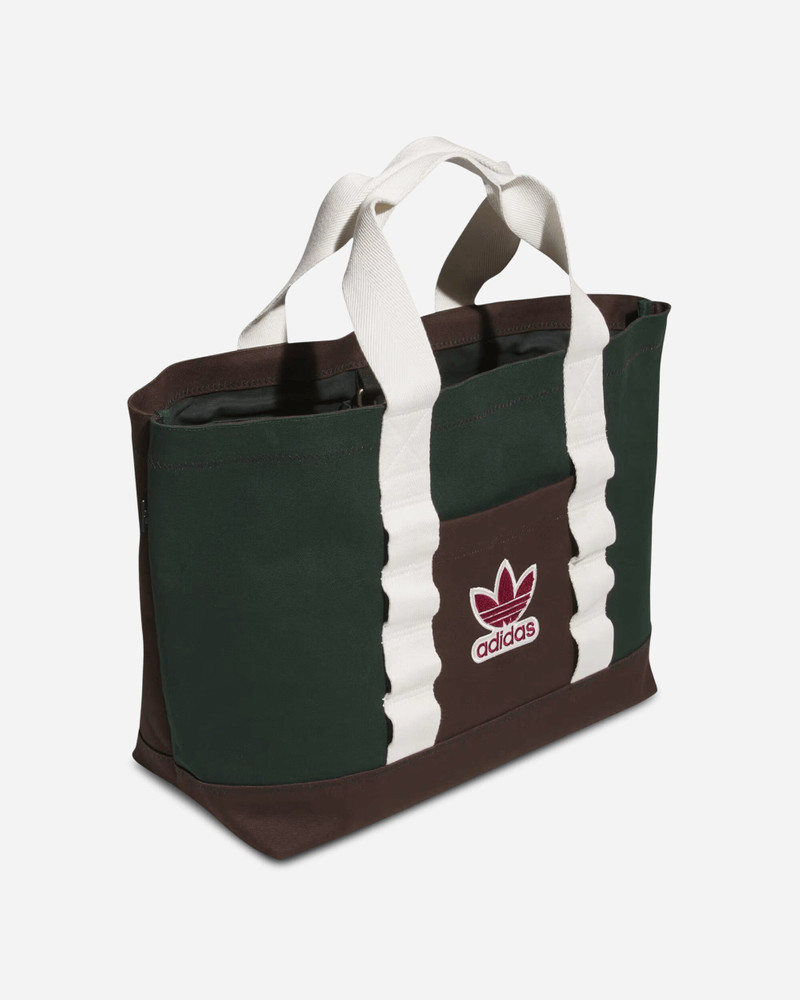 adidas CLOT by Edison Chen Tote Bag Green Night / Dark Brown outlook