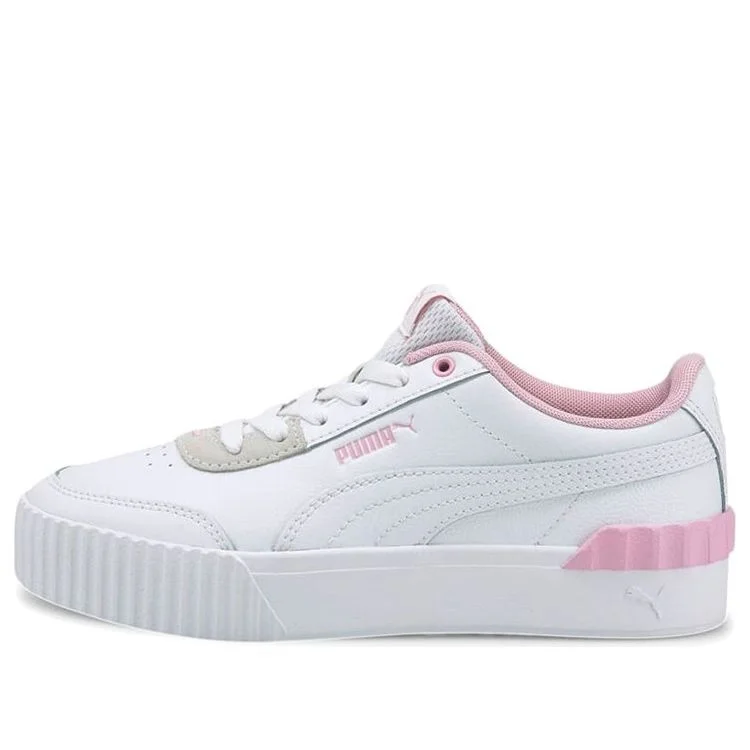 (WMNS) PUMA Carina Lift Casual Board Shoes White/Pink 373031-10 - 1