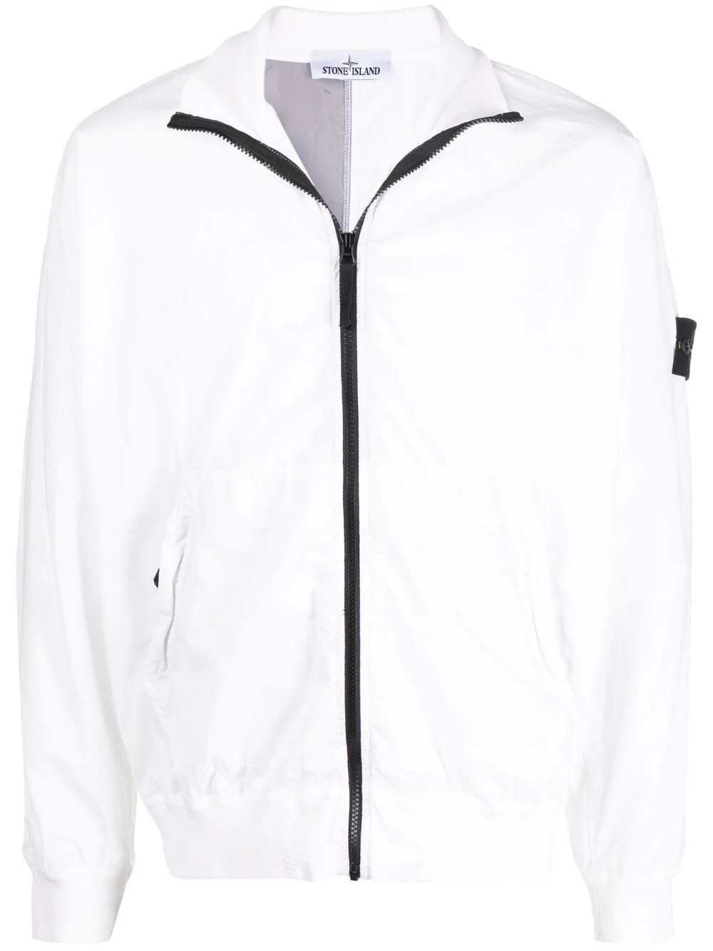 logo-patch zip-fastening jacket - 1