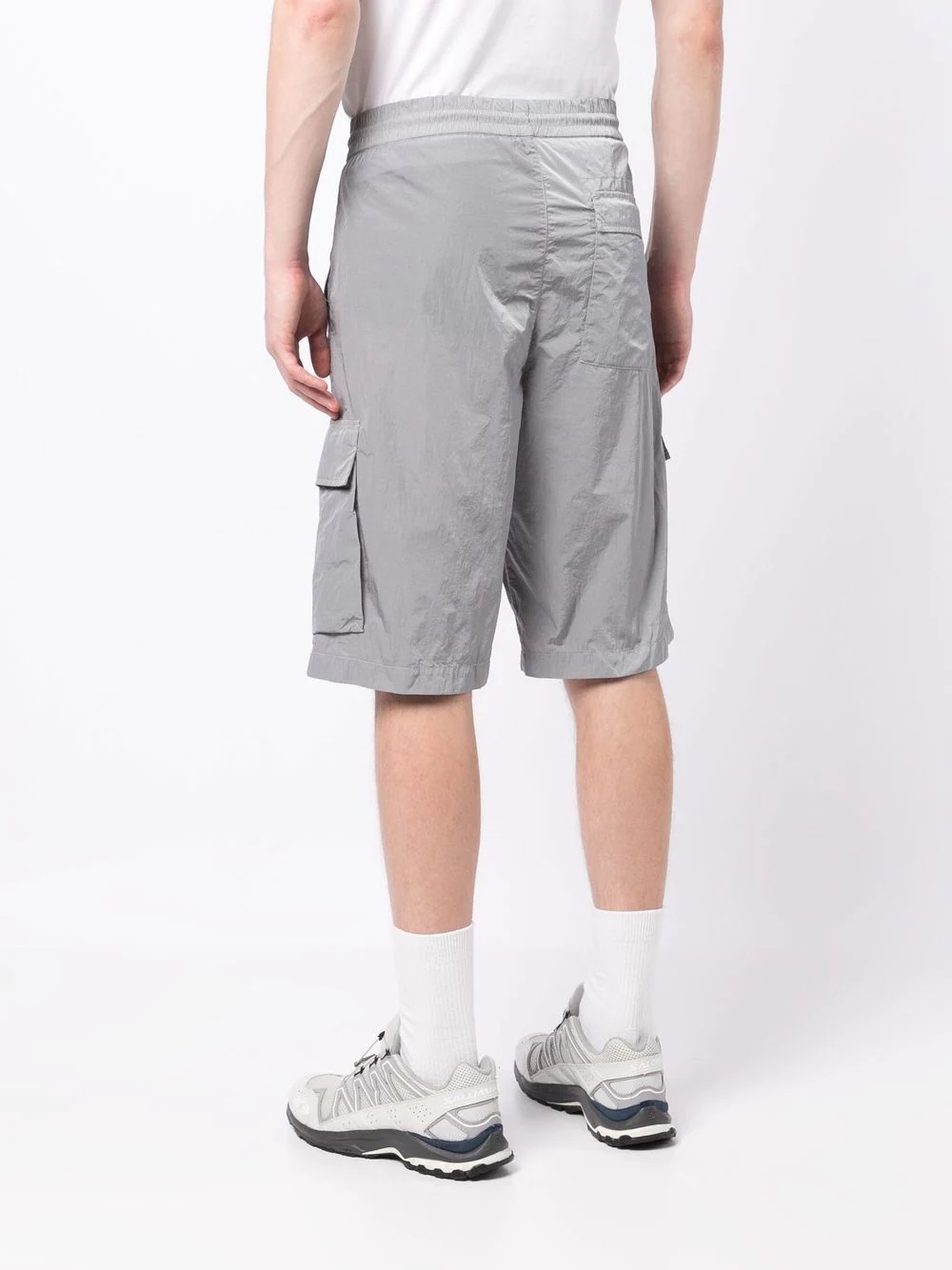 logo-plaque cargo shorts - 4