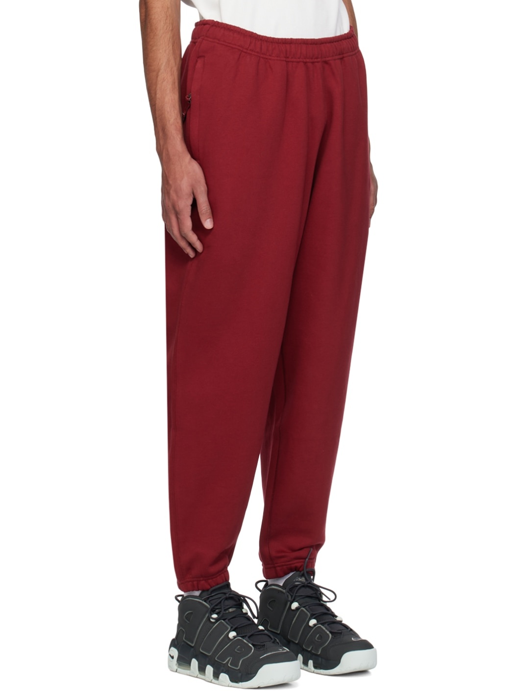 Red Solo Swoosh Sweatpants - 2