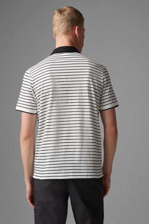 Duncan polo shirt in Off-white/Black - 3
