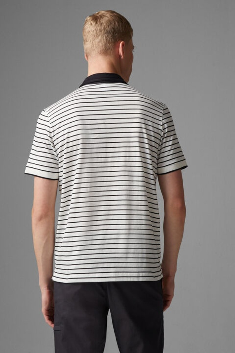 Duncan polo shirt in Off-white/Black 3