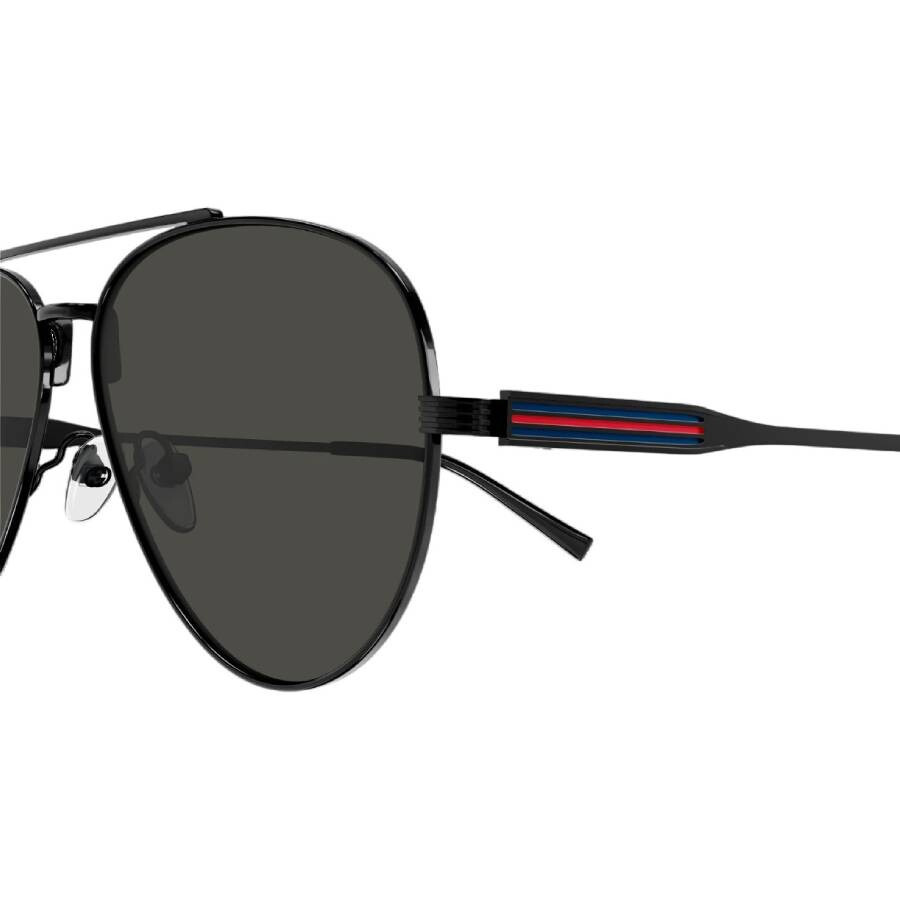 Gucci Grey Pilot Men's Sunglasses GG1874S 001 57 - 3