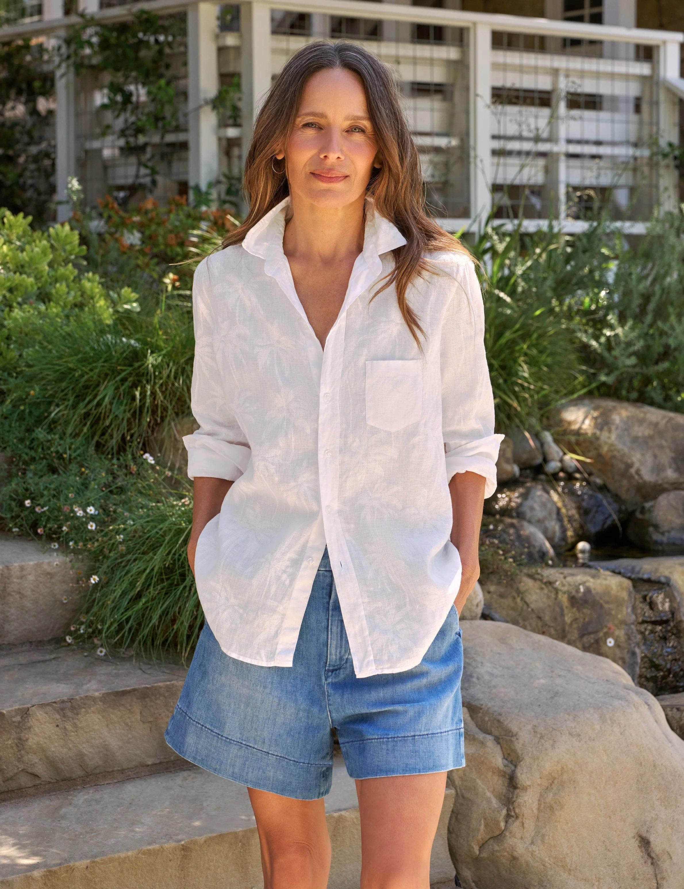Relaxed Button-Up Shirt - 1