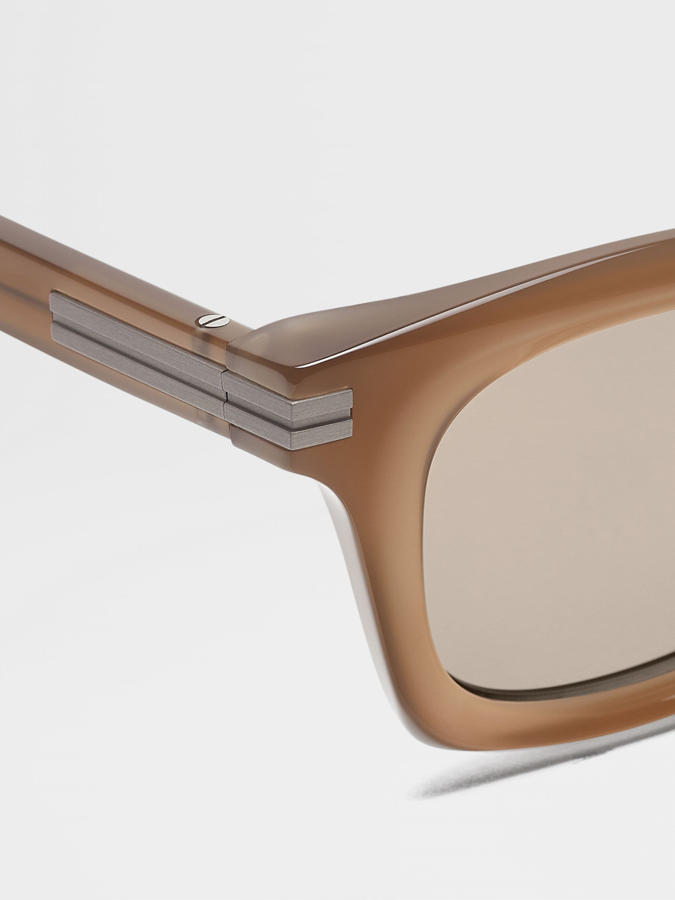 TAUPE ACETATE SUNGLASSES - 2
