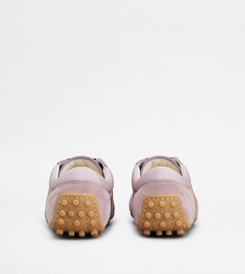 Tod's TOD'S T-MARATHON SNEAKERS IN SUEDE AND TECHNICAL FABRIC - VIOLET, PINK, BEIGE outlook