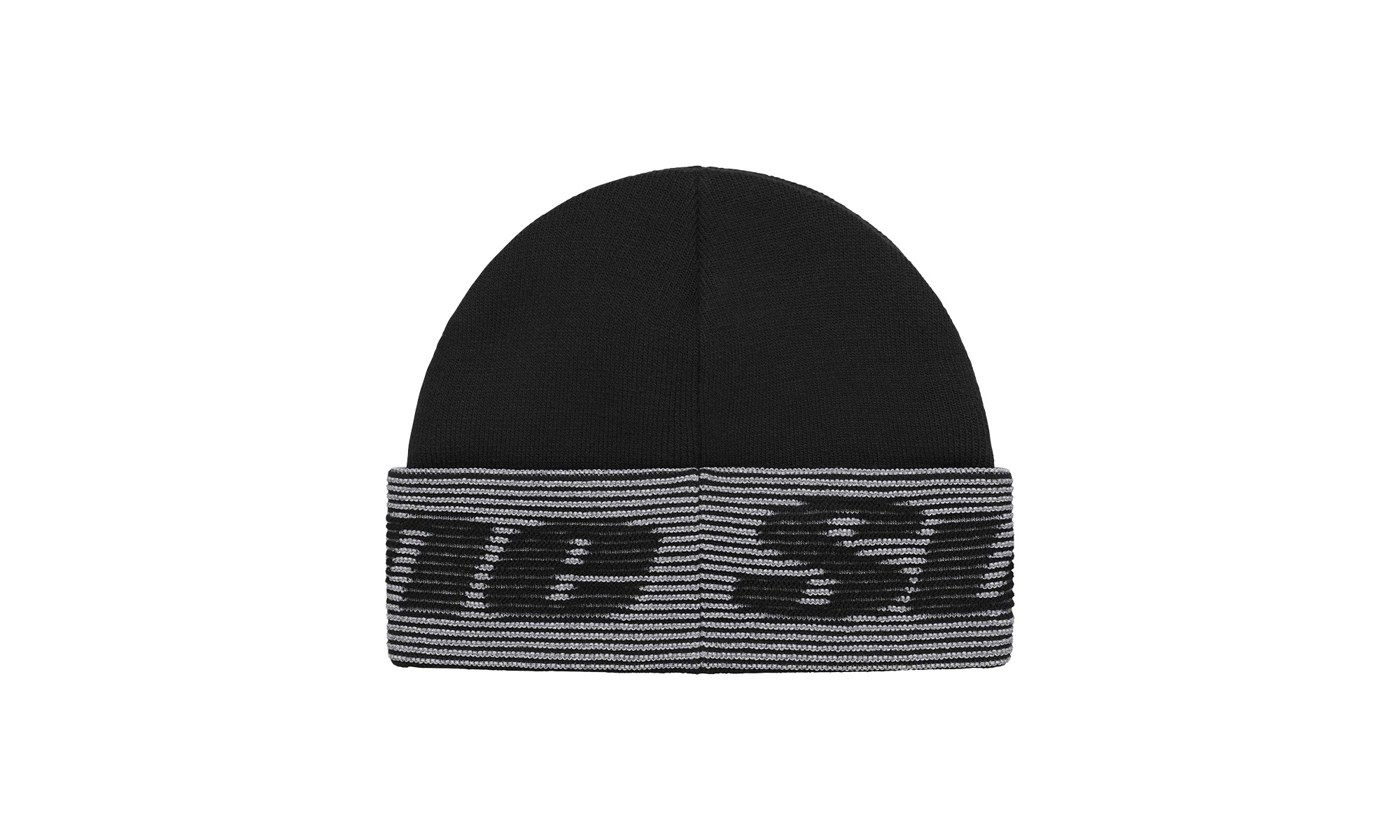 Reflective Jacquard Beanie "Black" - 2