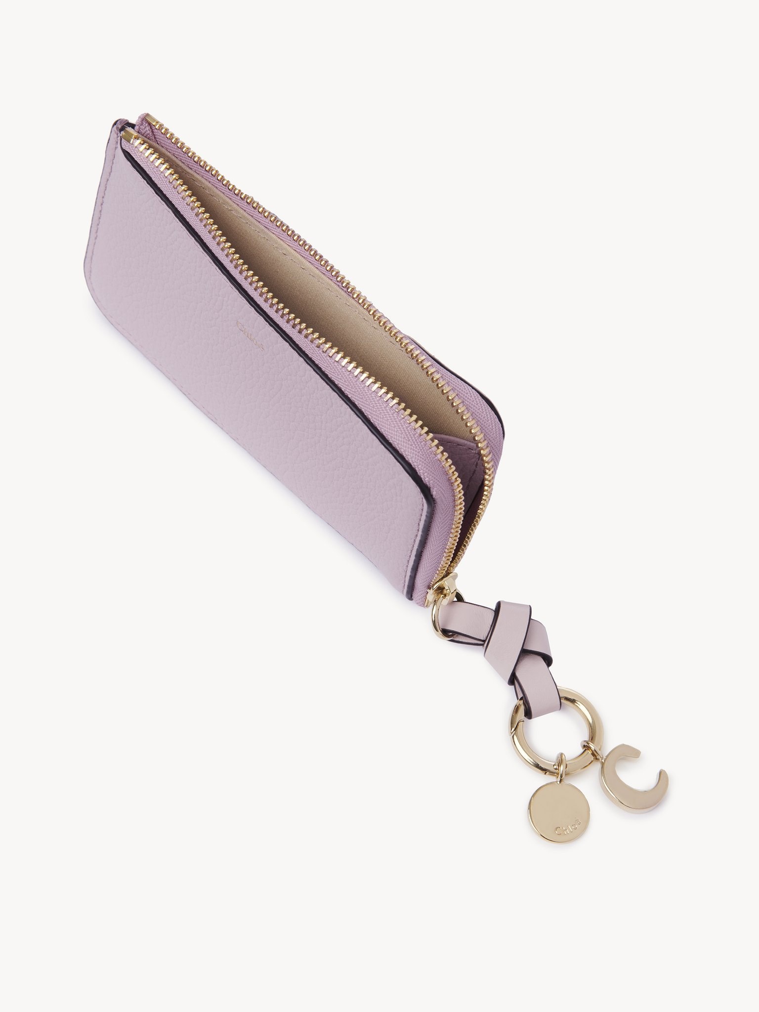 ALPHABET PURSE IN GRAINED LEATHER - 3