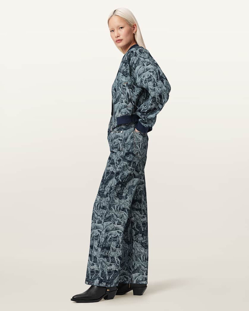 ALLSAINTS BLAKE HORSE JACQUARD DENIM JEANS outlook