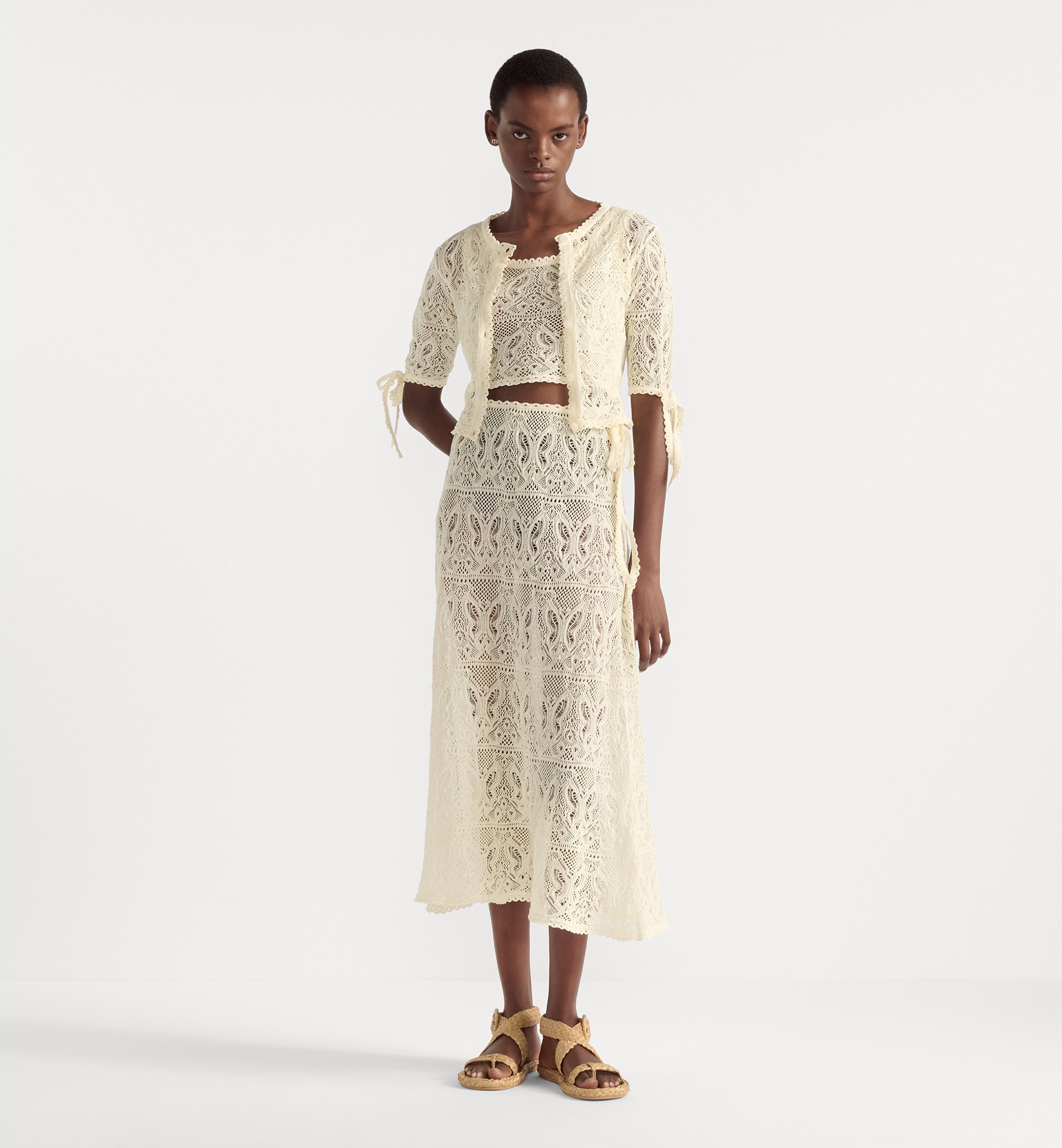Dioriviera Mid-Length Flared Skirt - 2