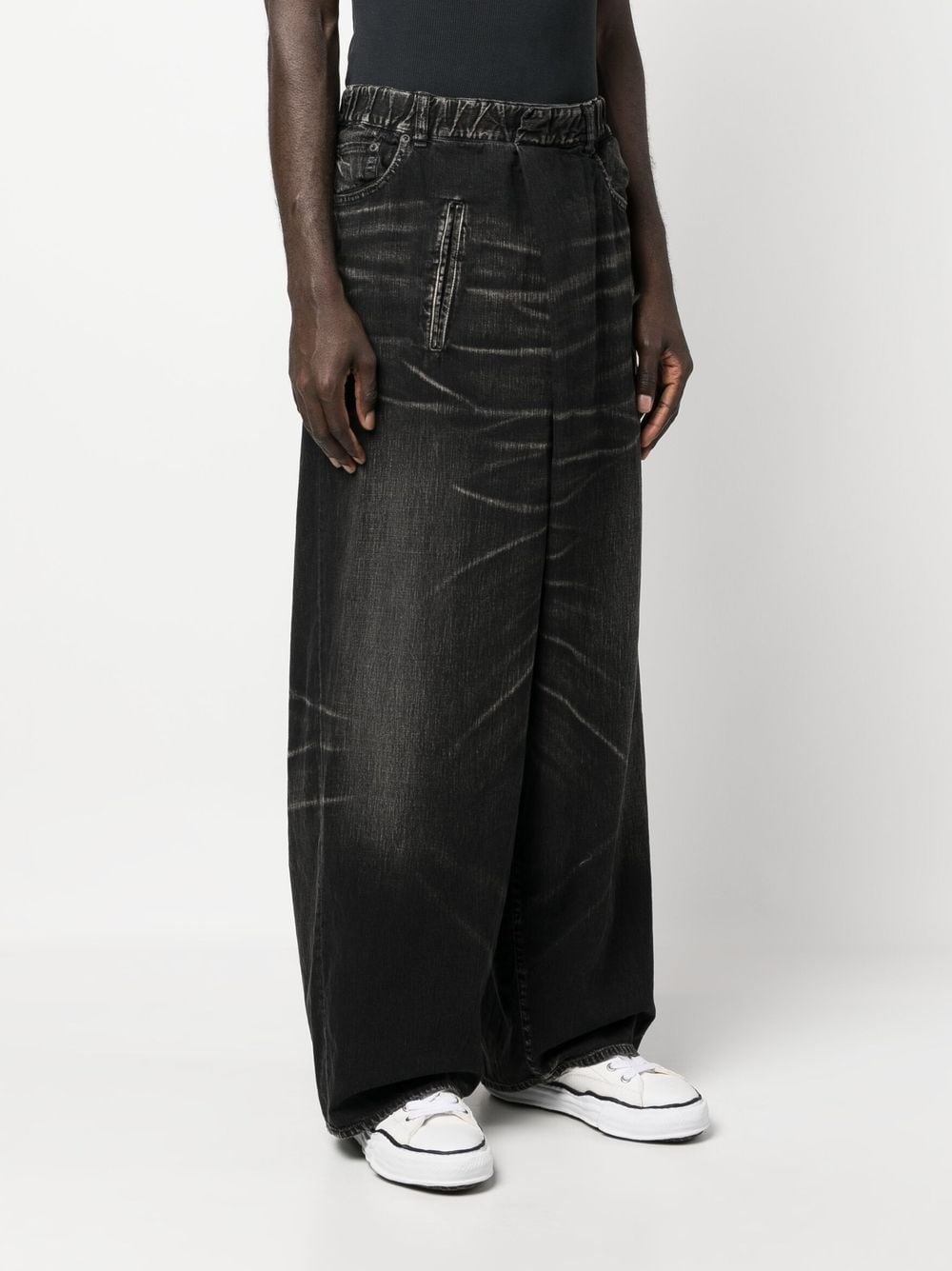 mid-rise wide-leg jeans - 5