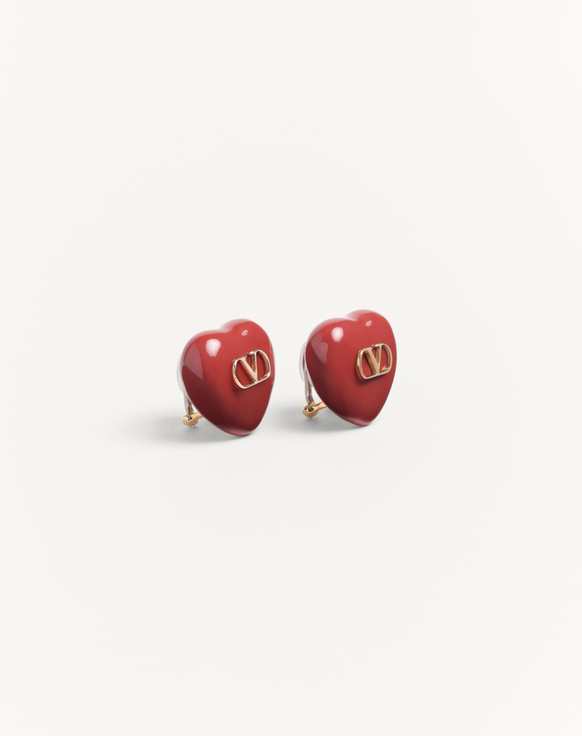 COEUR ROYAL EARRINGS IN METAL AND ENAMEL - 2