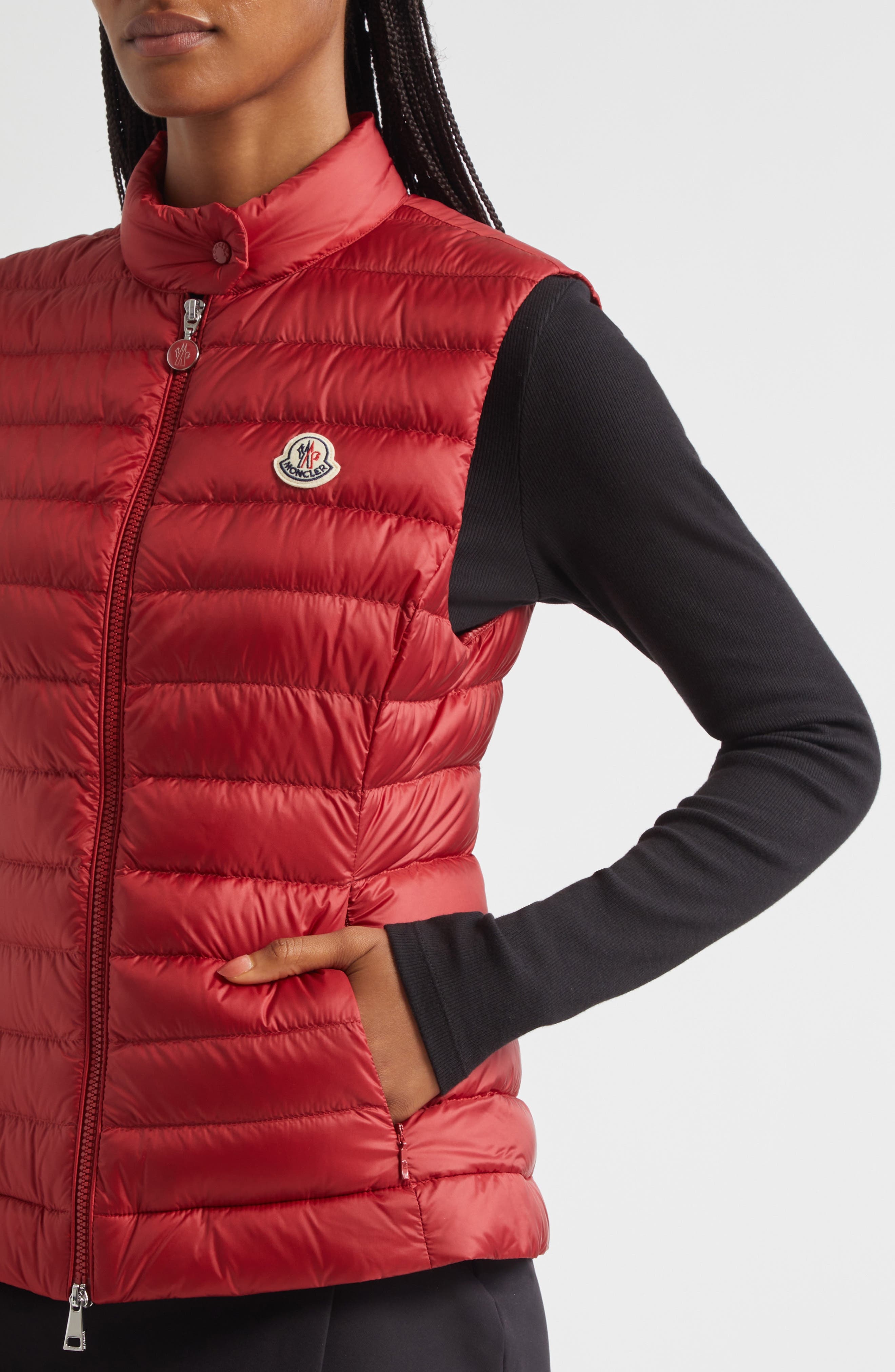 Moncler Igens Down Puffer Vest in Red Auburn at Nordstrom - 4
