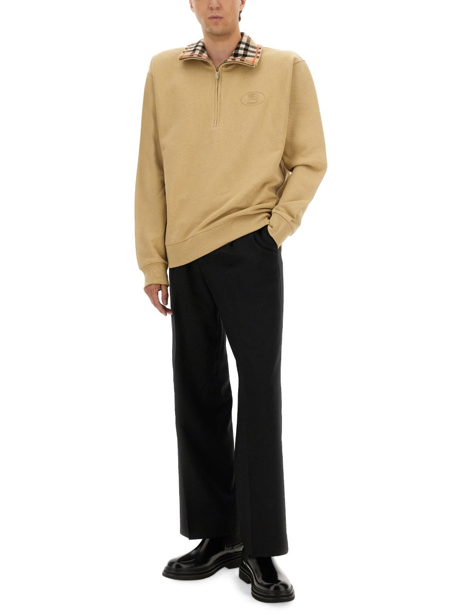 Burberry Men Half Zipper Sweatshirt - 2