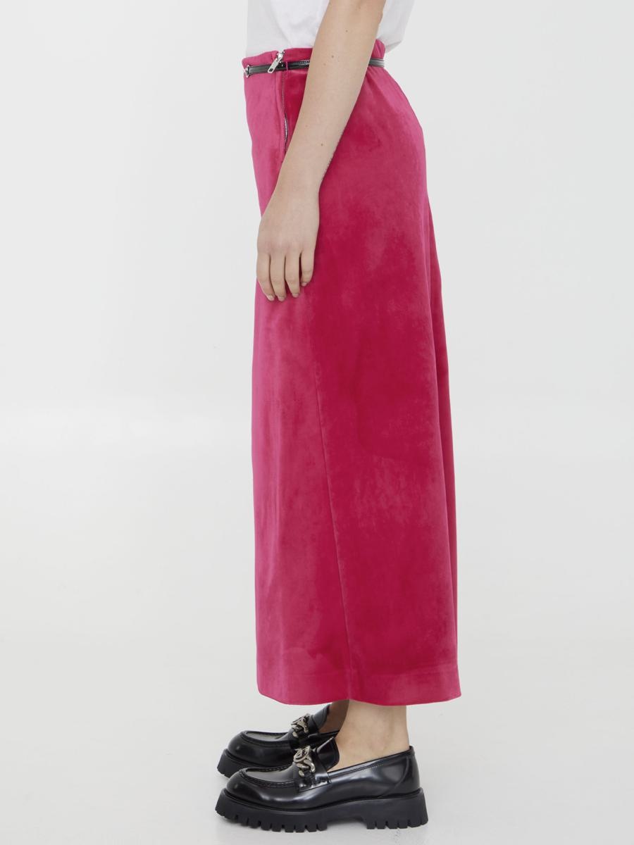 スカート GUCCI FW23 Fuchsia velvet skirt (759796Z8BMP 5944) Fuchsia velvet skirt – G&B