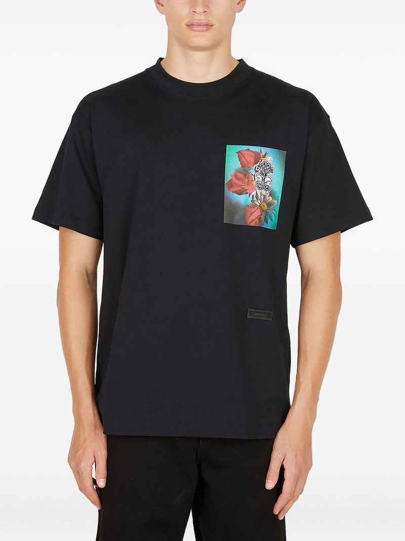 floral-print T-shirt 1