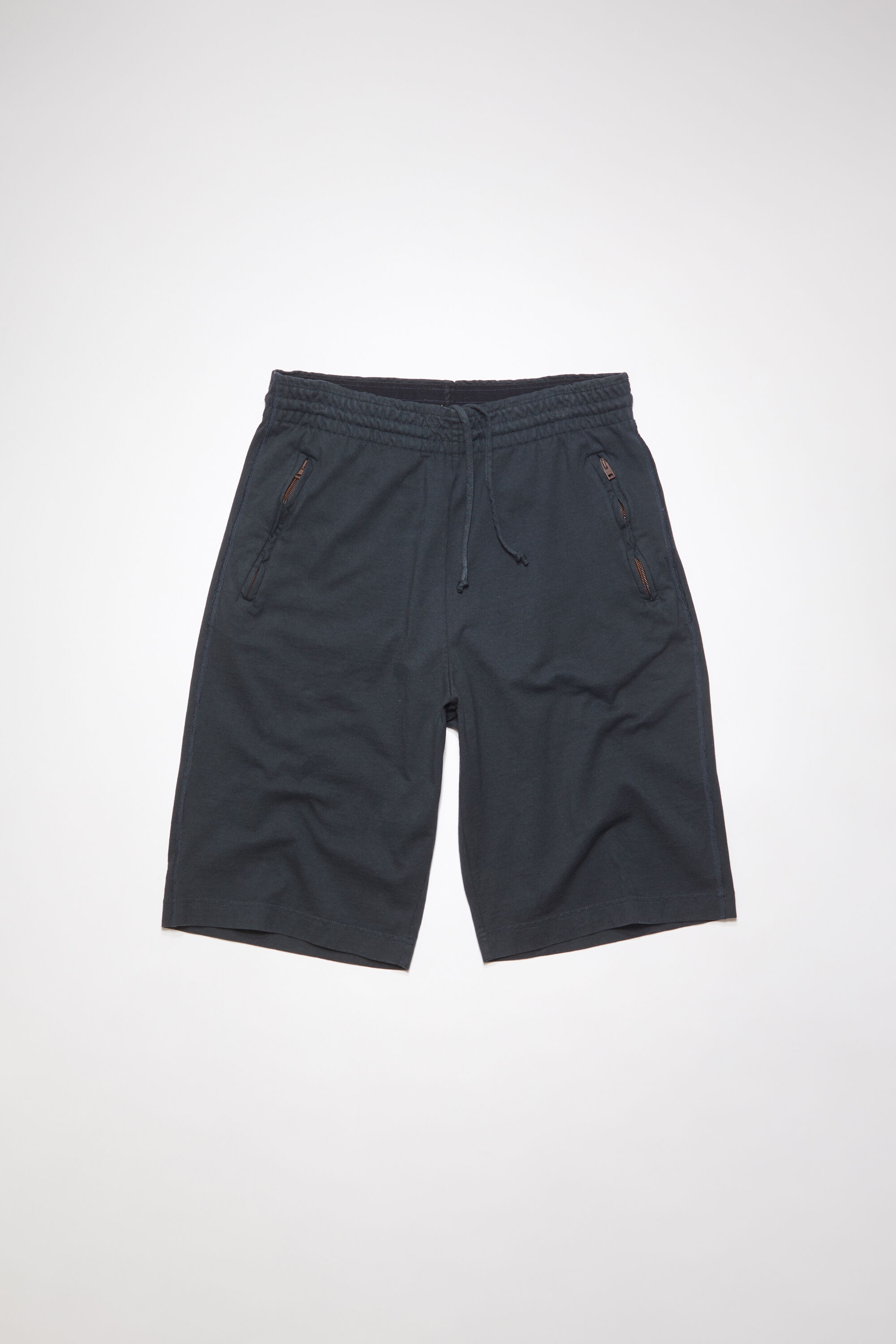 Cotton sweat shorts - Black - 1