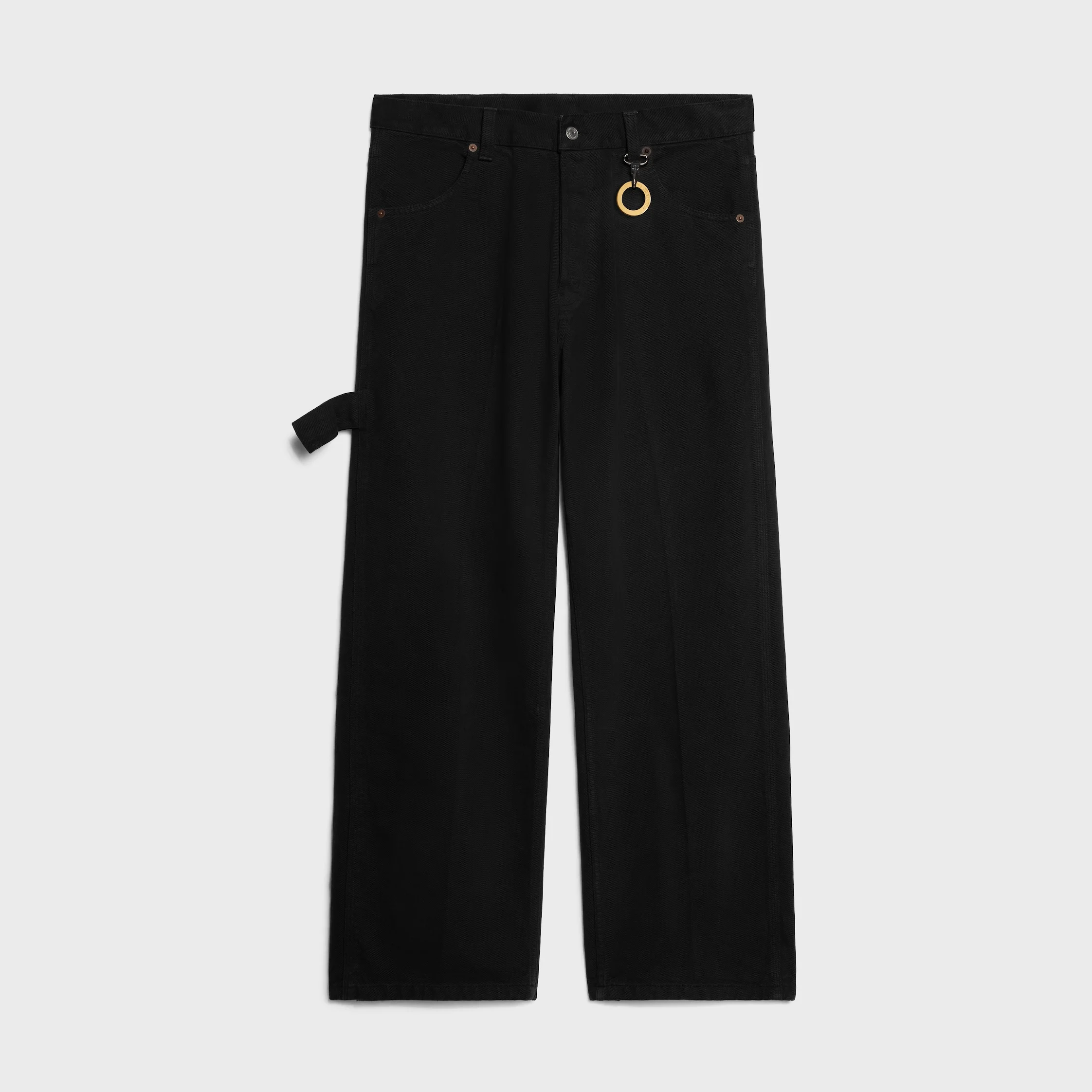 WIDE LEG JEANS 001 IN heavy cotton twill - 1