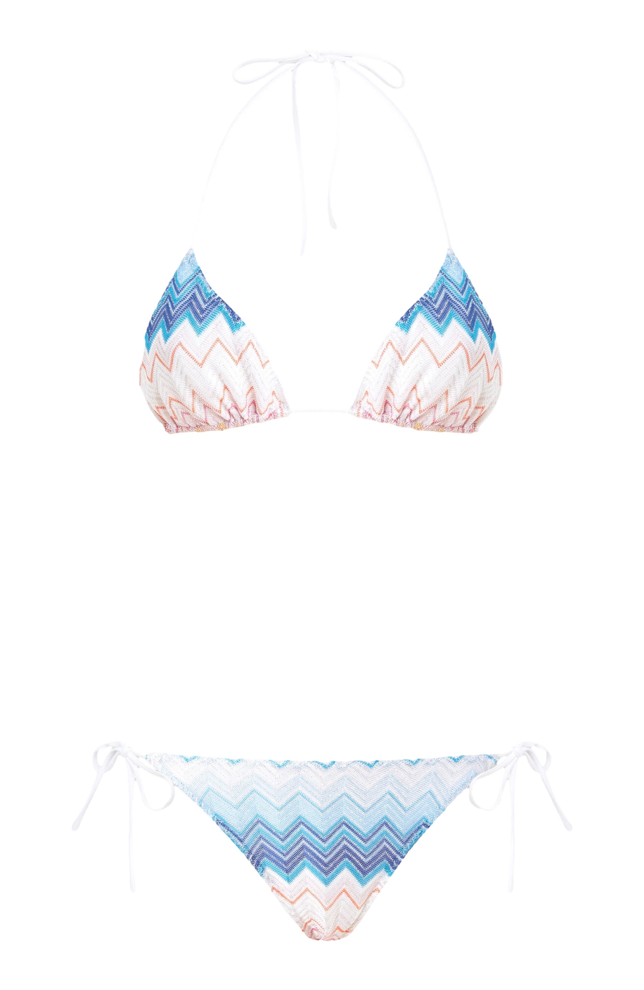 Missoni Triangle Bikini In Viscose Blend Zig Zag Lamé in Multicoloured at Nordstrom - 2