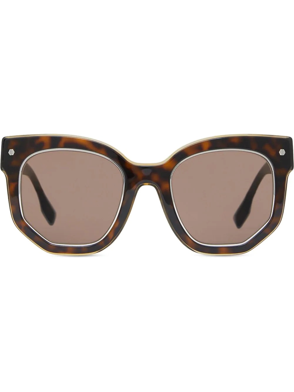 geometric-frame sunglasses - 1