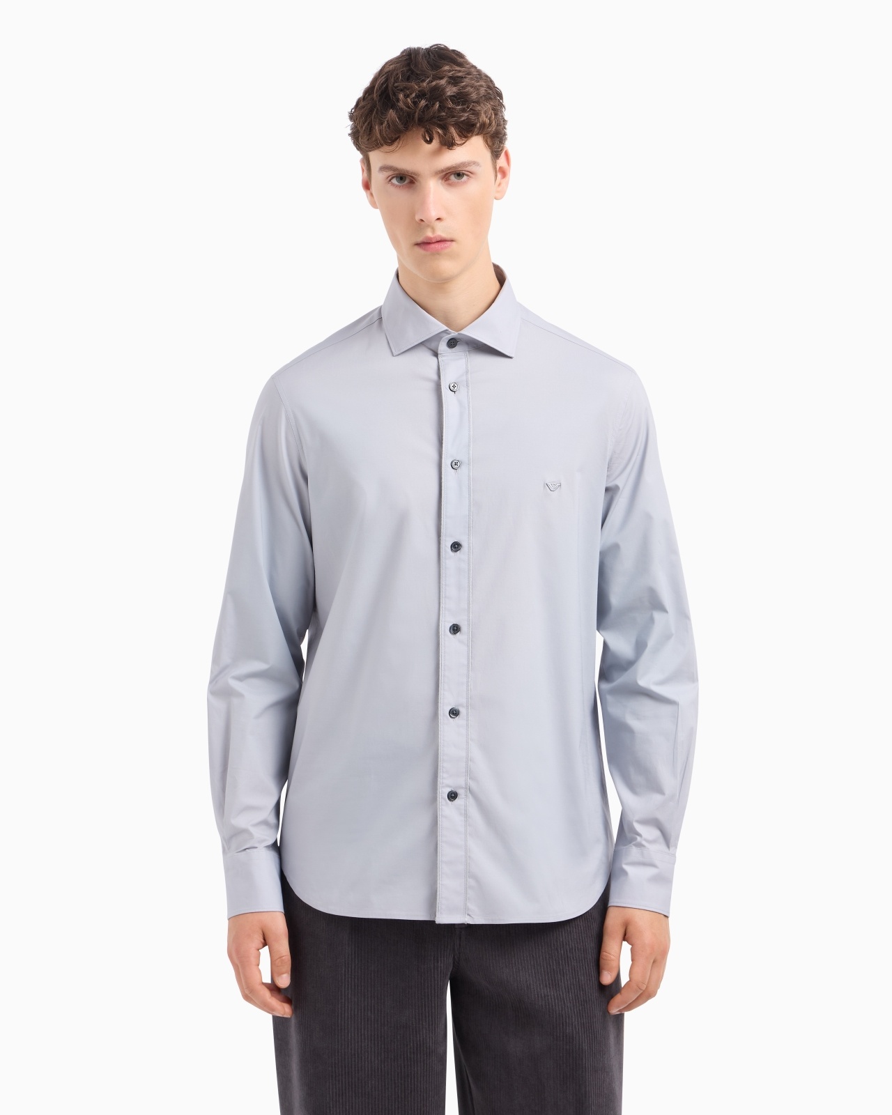 PIMA CANVAS SHIRT WITH PIPED PLACKET - 2