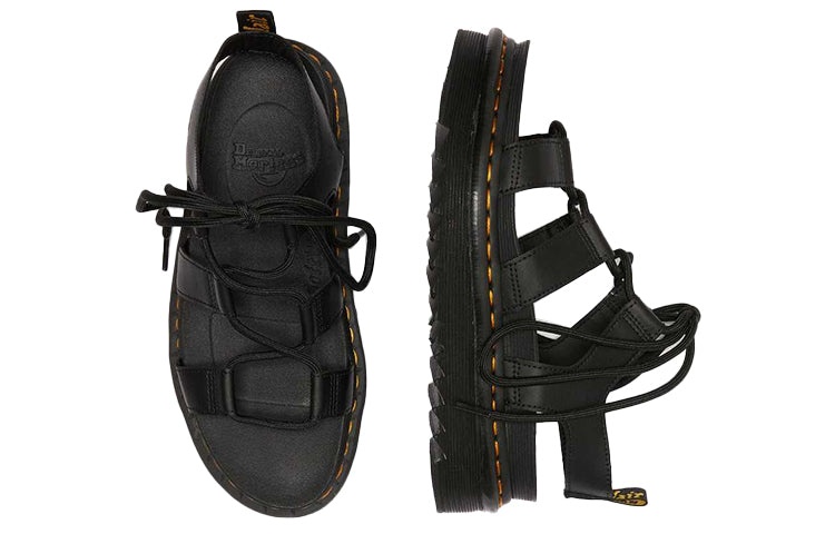 (WMNS) Dr. Martens Nartilla Sandals Black 24641001 - 6