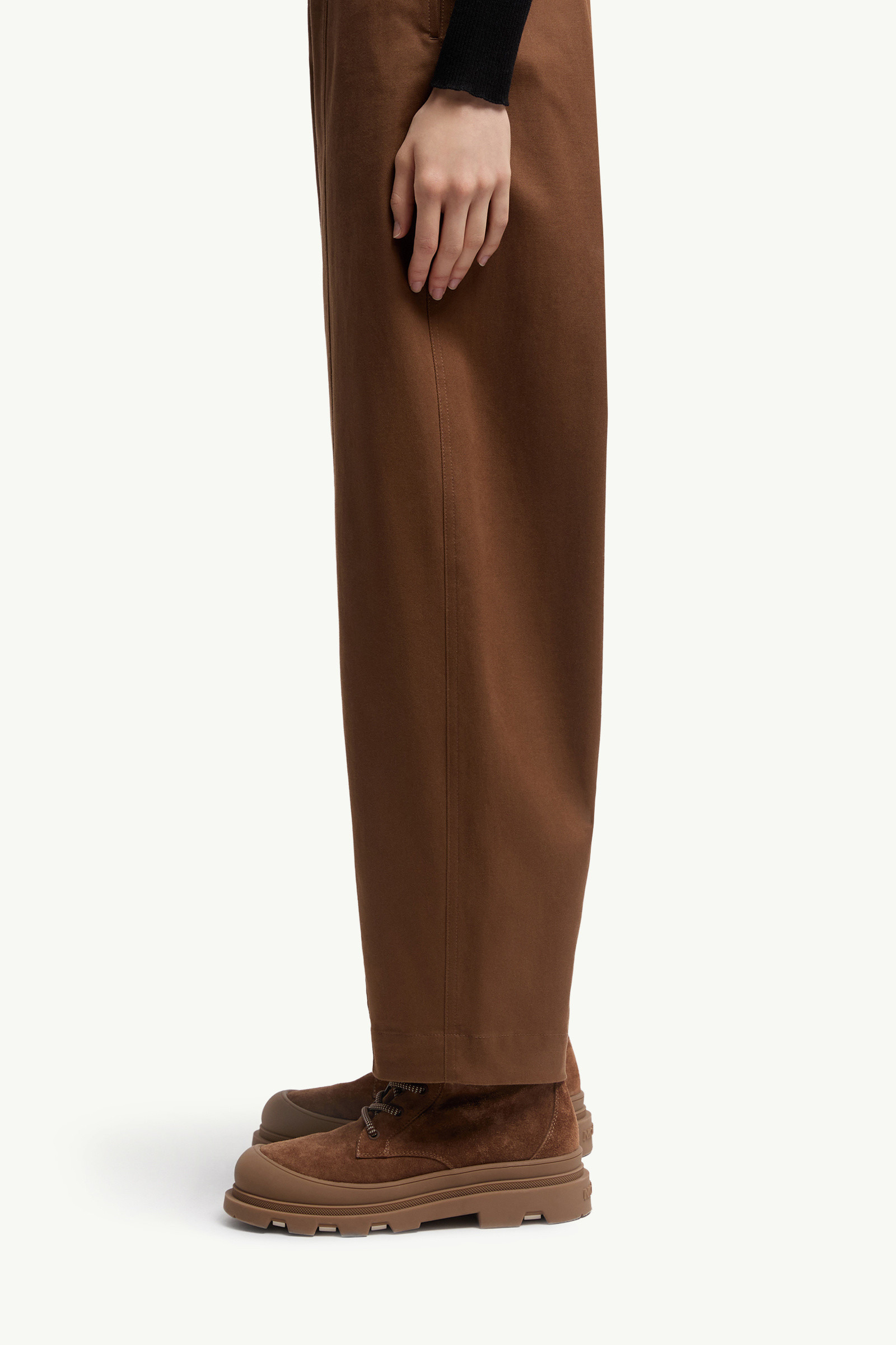 Straight Leg Cotton Gabardine Pants - 4