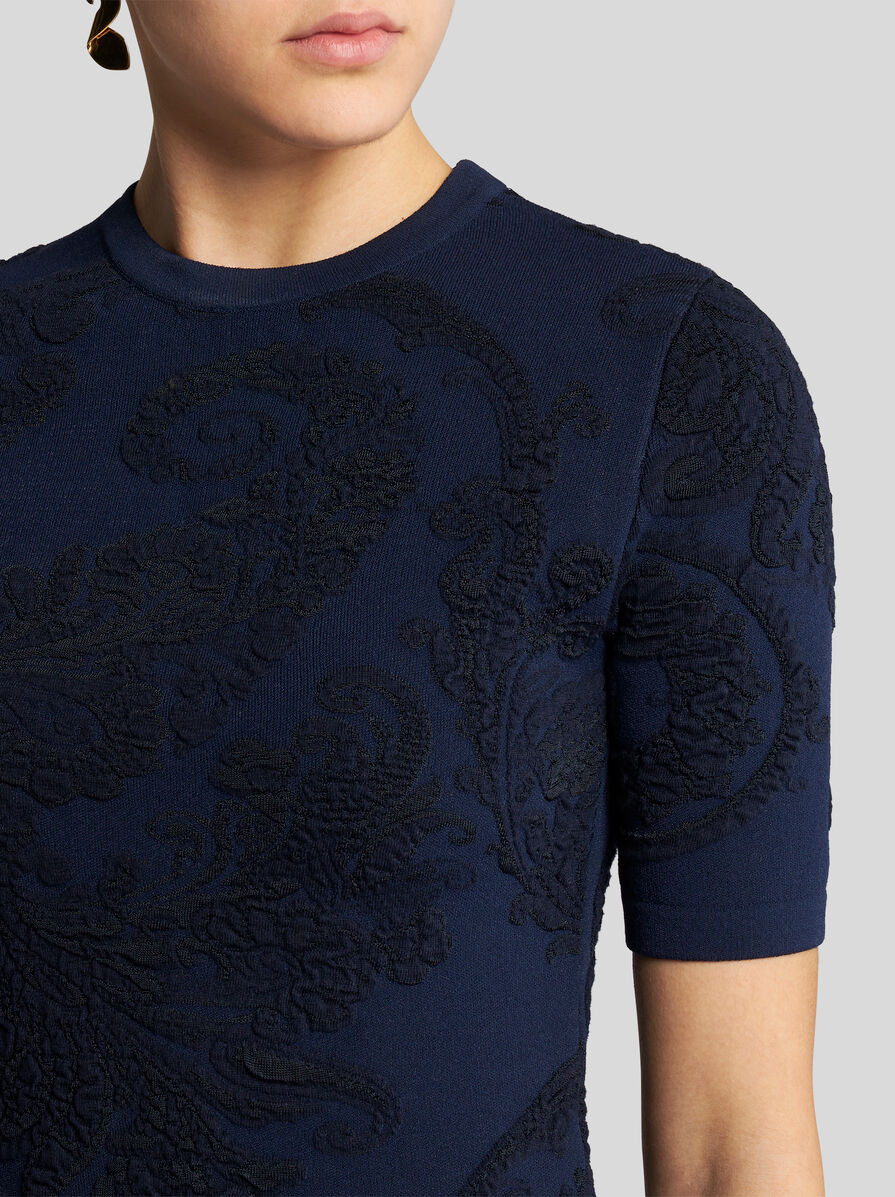 COTTON JACQUARD T-SHIRT - 4