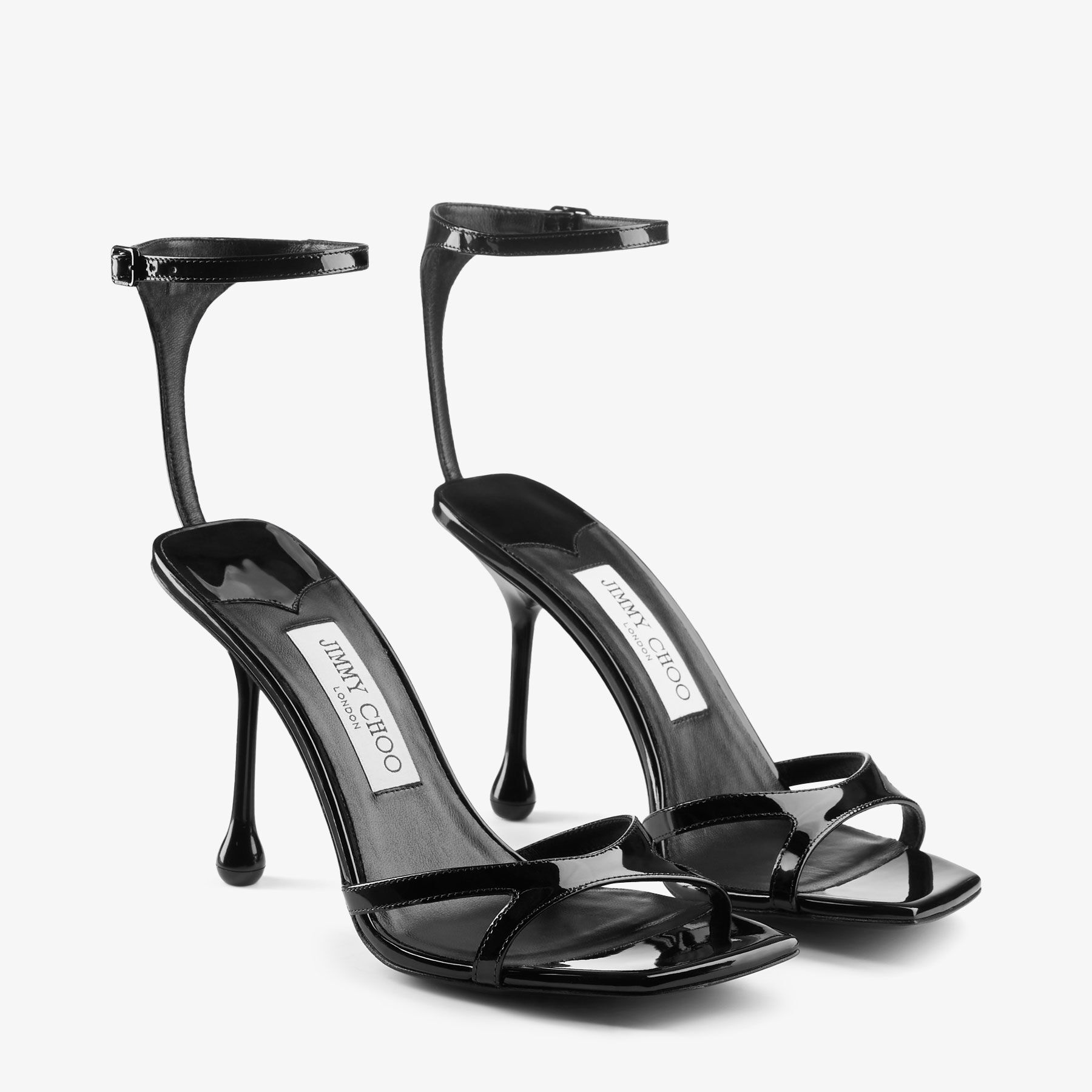 Ixia Sandal 95
Black Patent Leather Sandals - 3