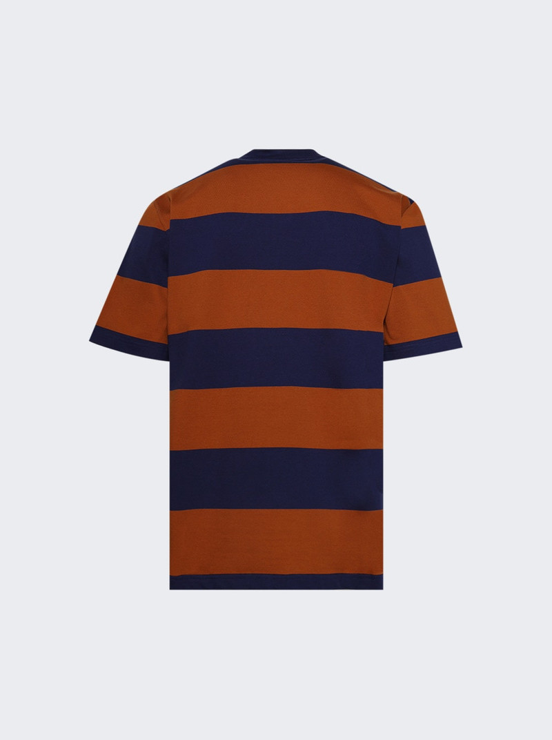 Marni Stripe Tee Ocean And Tobacco outlook