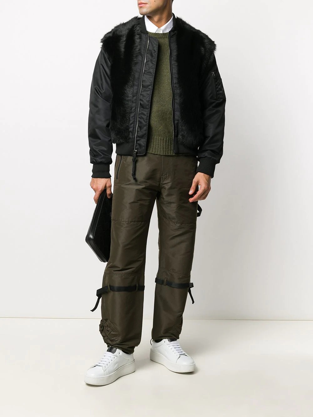 x Nick Wooster fur bomber jacket - 2