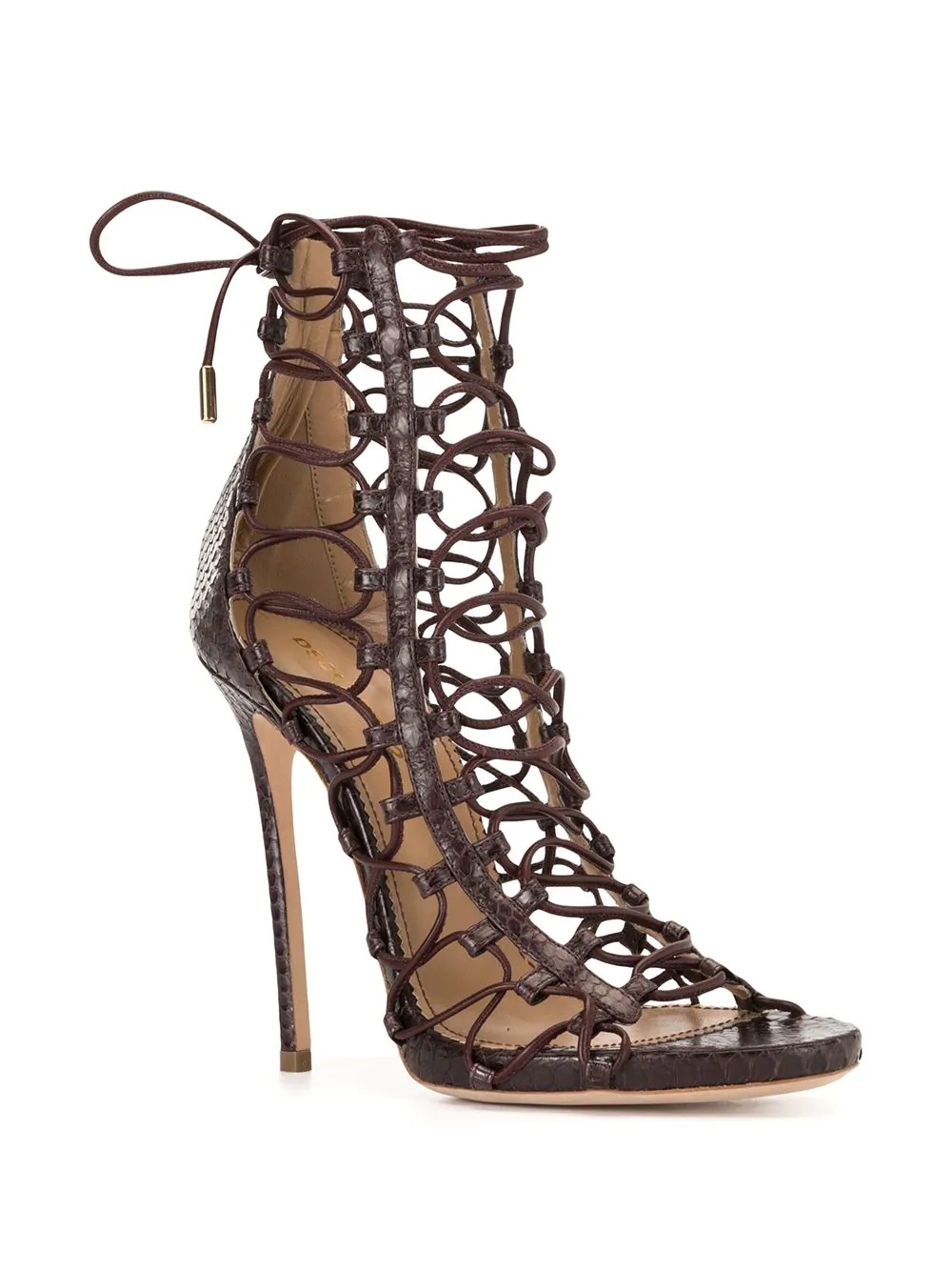 strappy lace-up sandals - 2