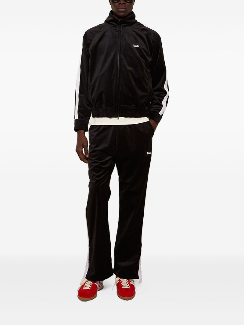 Rhude Hampton velvet striped track jacket outlook