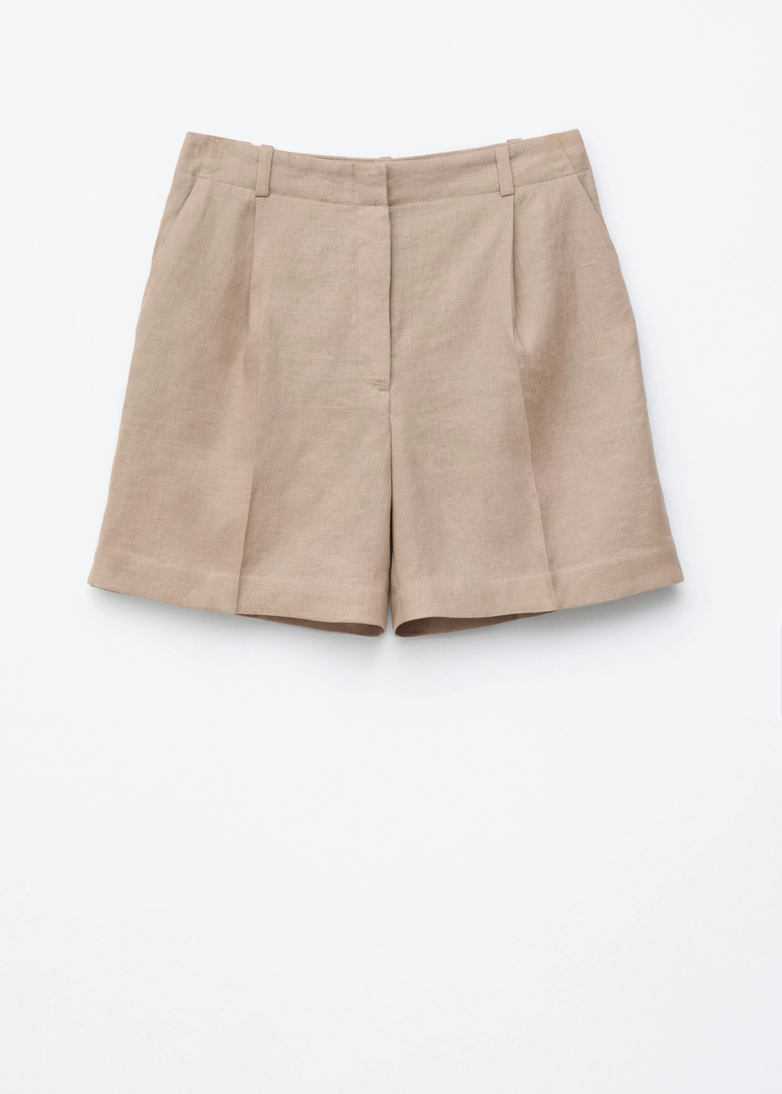 Tailored Linen Shorts - 1