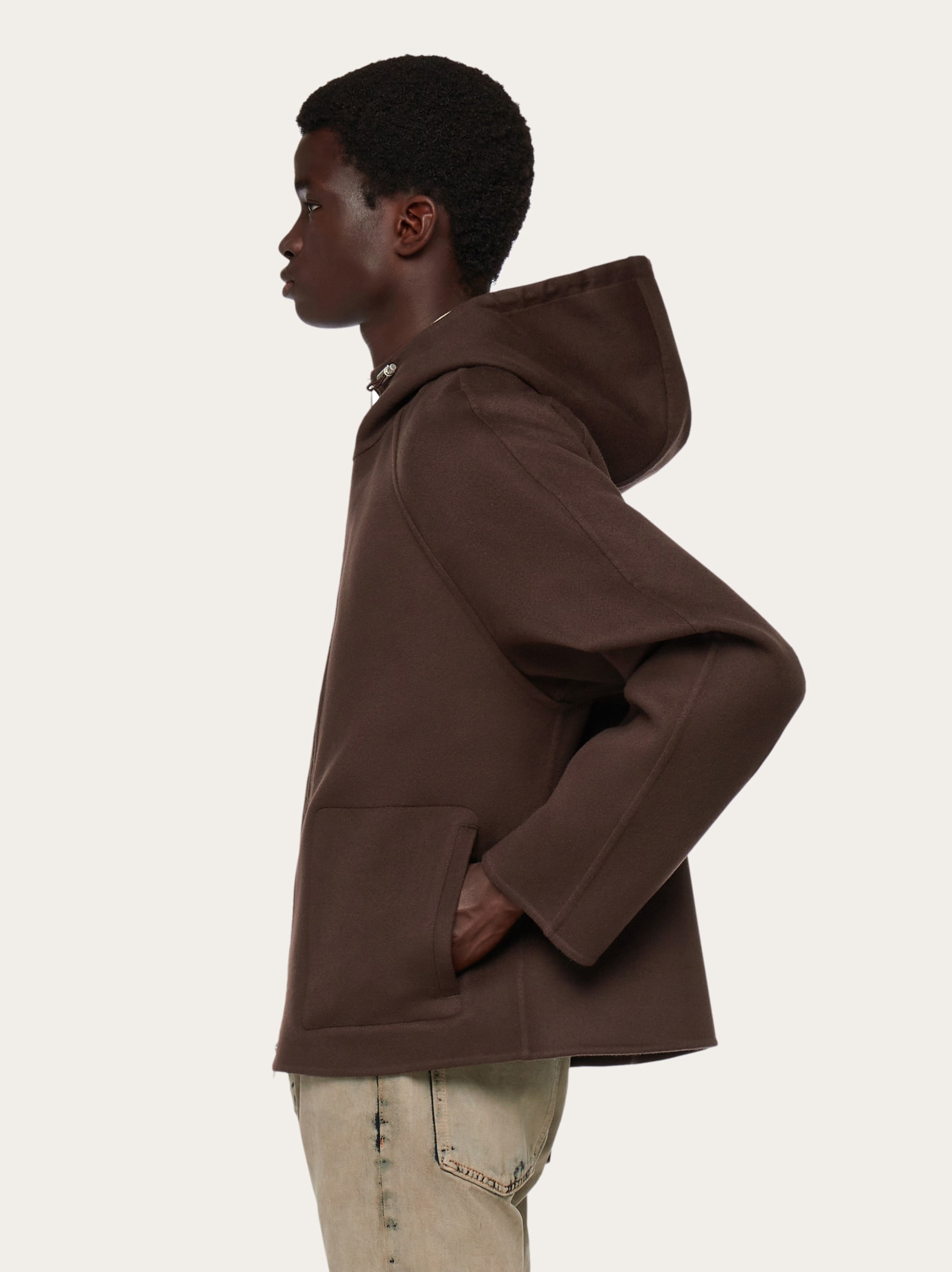 Mixed cashmere blouson - 3