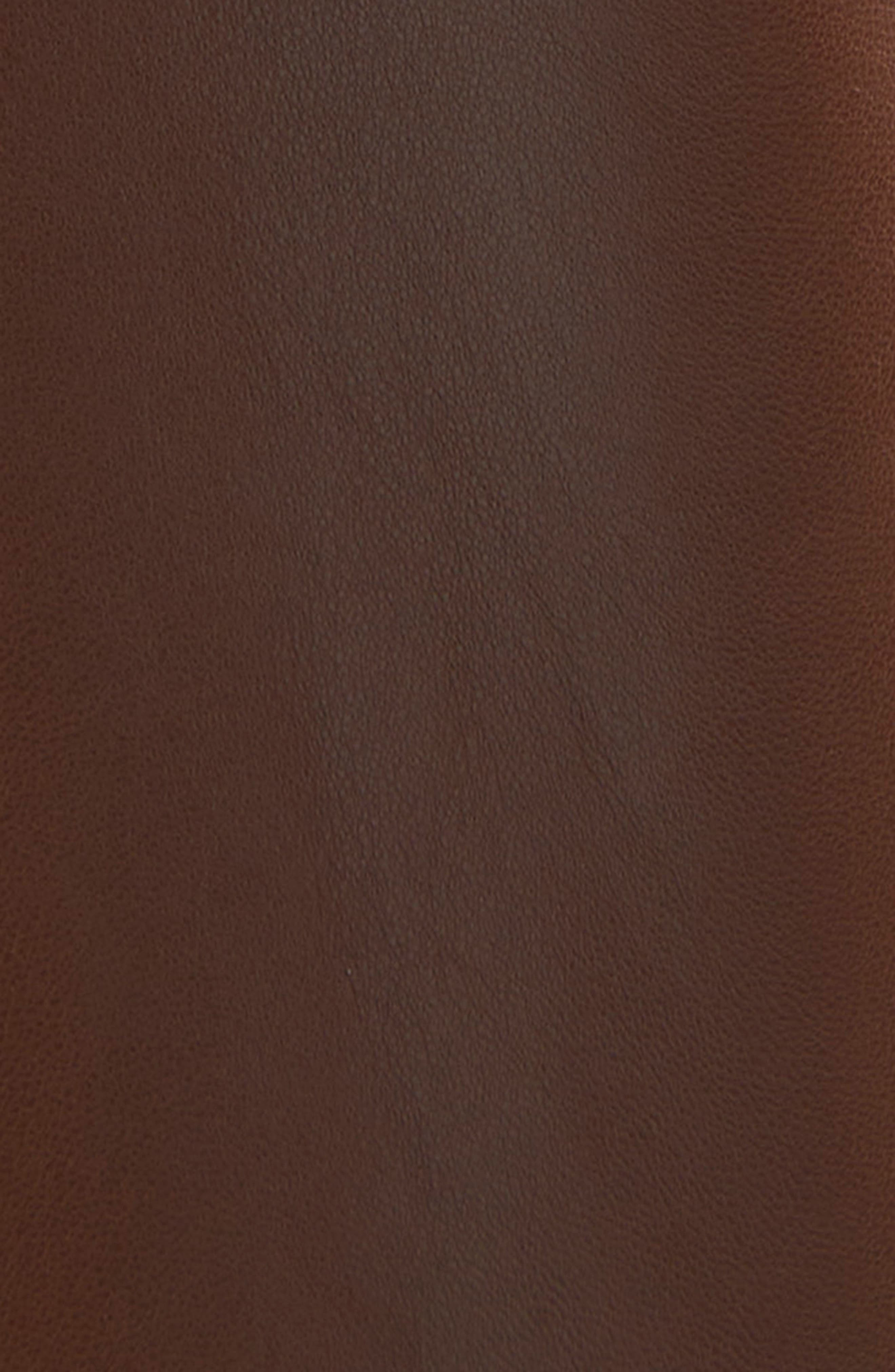 Haikure Bonnie Lambskin Leather Pants in Chocolate at Nordstrom - 6