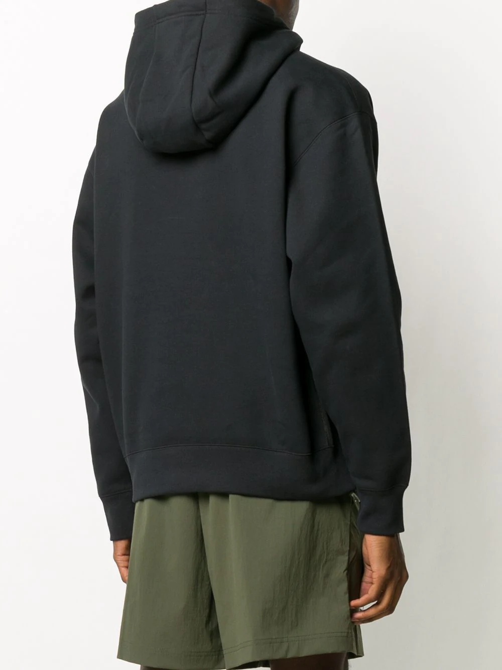 logo-embroidered hooded sweatshirt  - 4