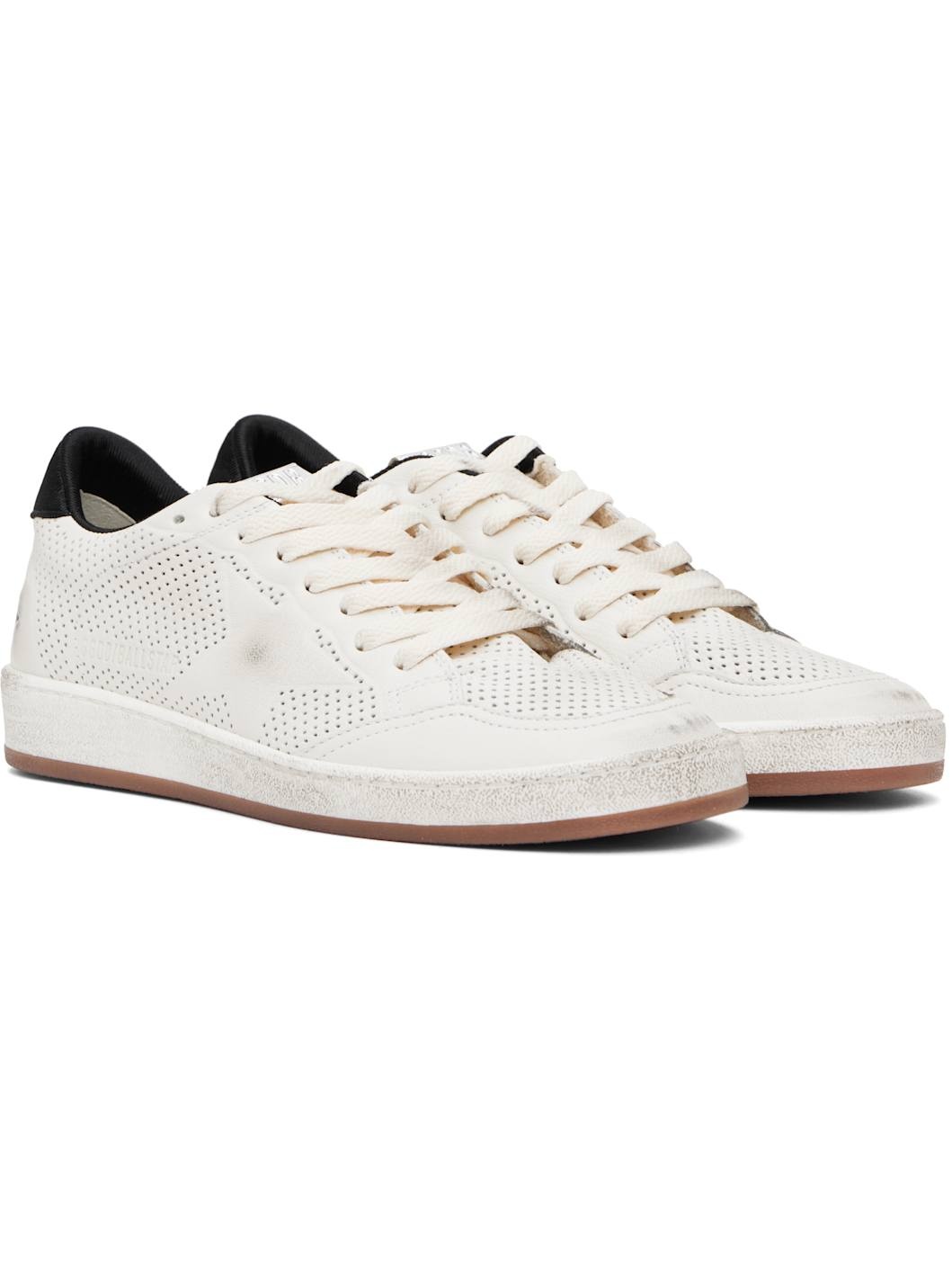 White Ball Star Sneakers - 4