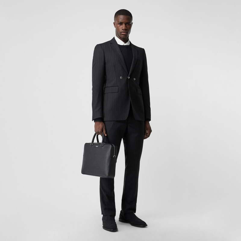 Grainy Leather Briefcase 6