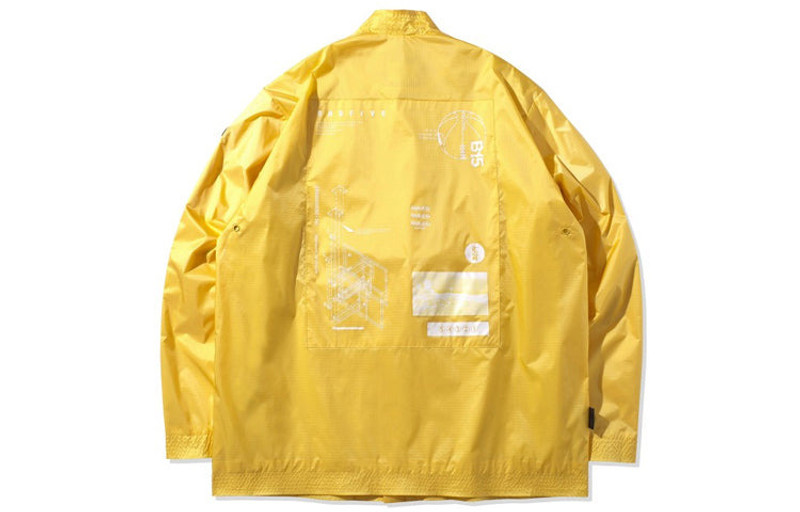 Li-Ning Li-Ning BADFIVE Basketball Series Cardigan Loose Jacket 'Yellow' AJDQ145-2 outlook
