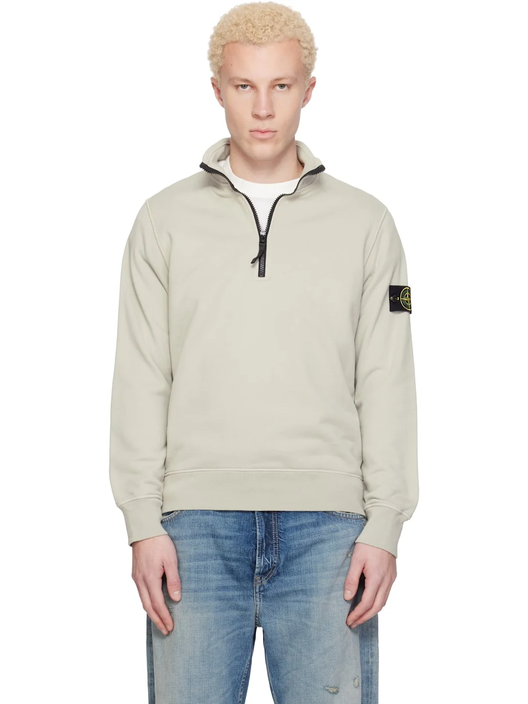 Gray 6100070 Organic Cotton Fleece Sweatshirt - 1