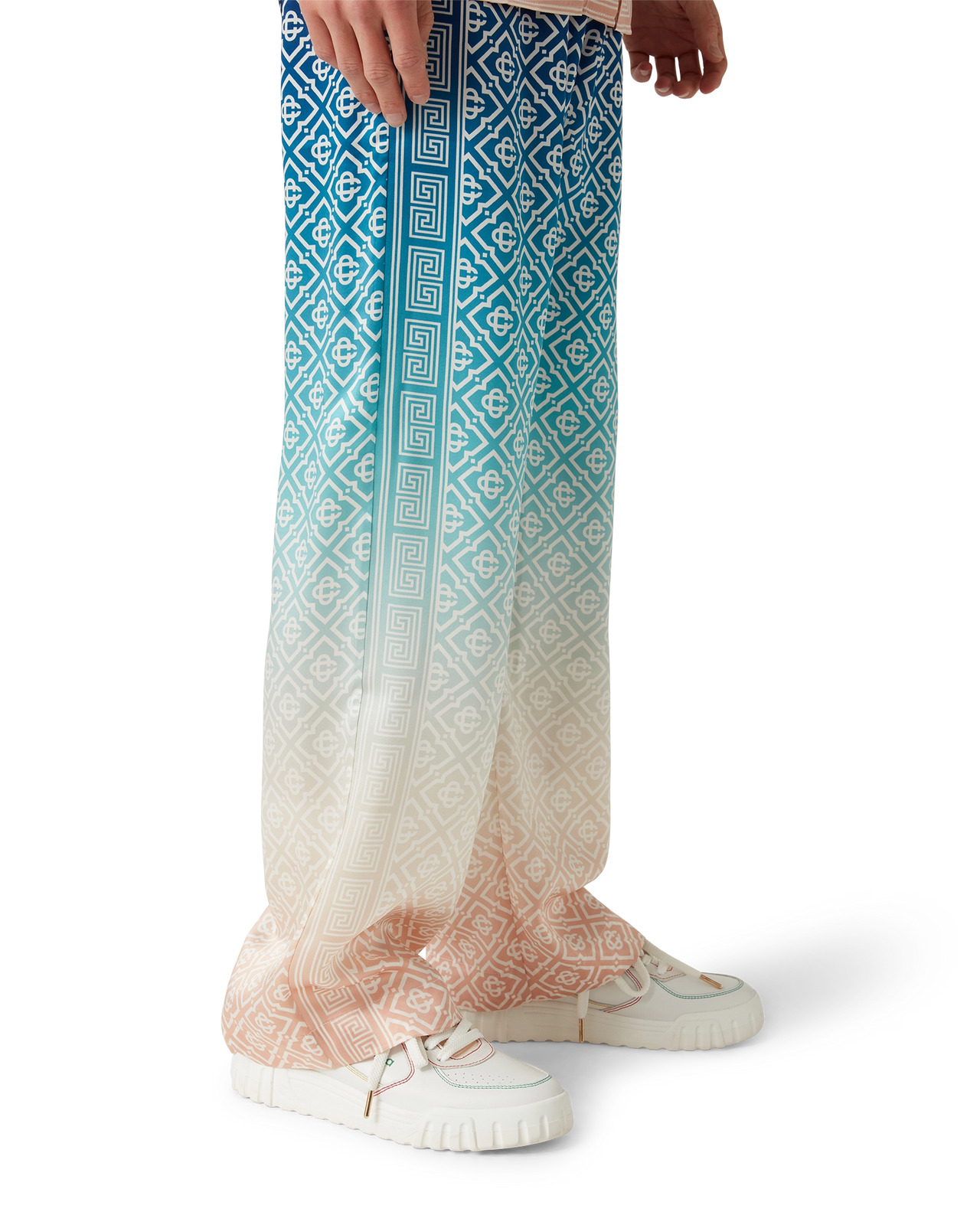 Jacquard Gradient Silk Trousers | Casablanca Paris - 5