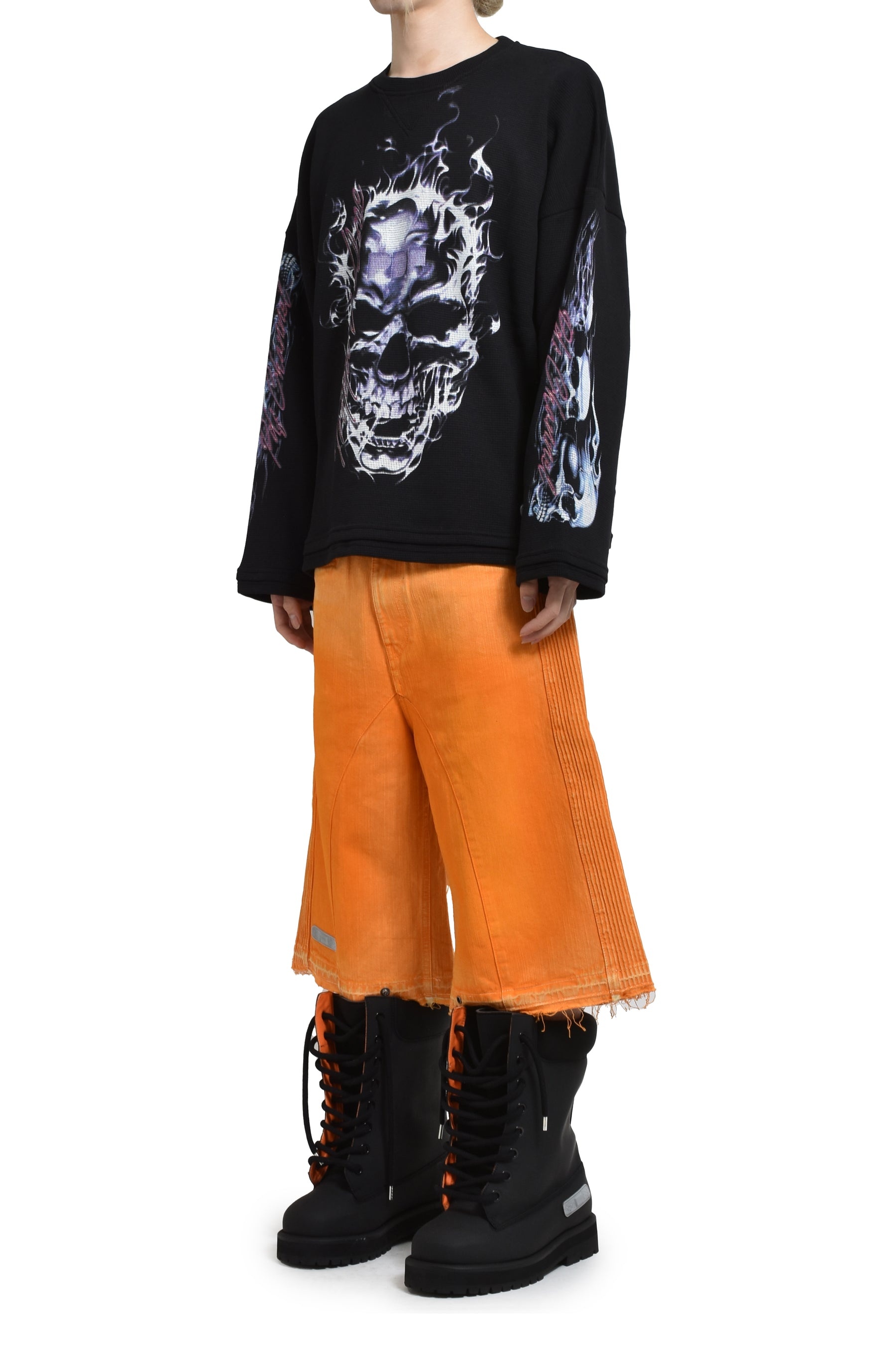SKULL LONGSLEEVE (DOM47 BIS) / BLK - 4