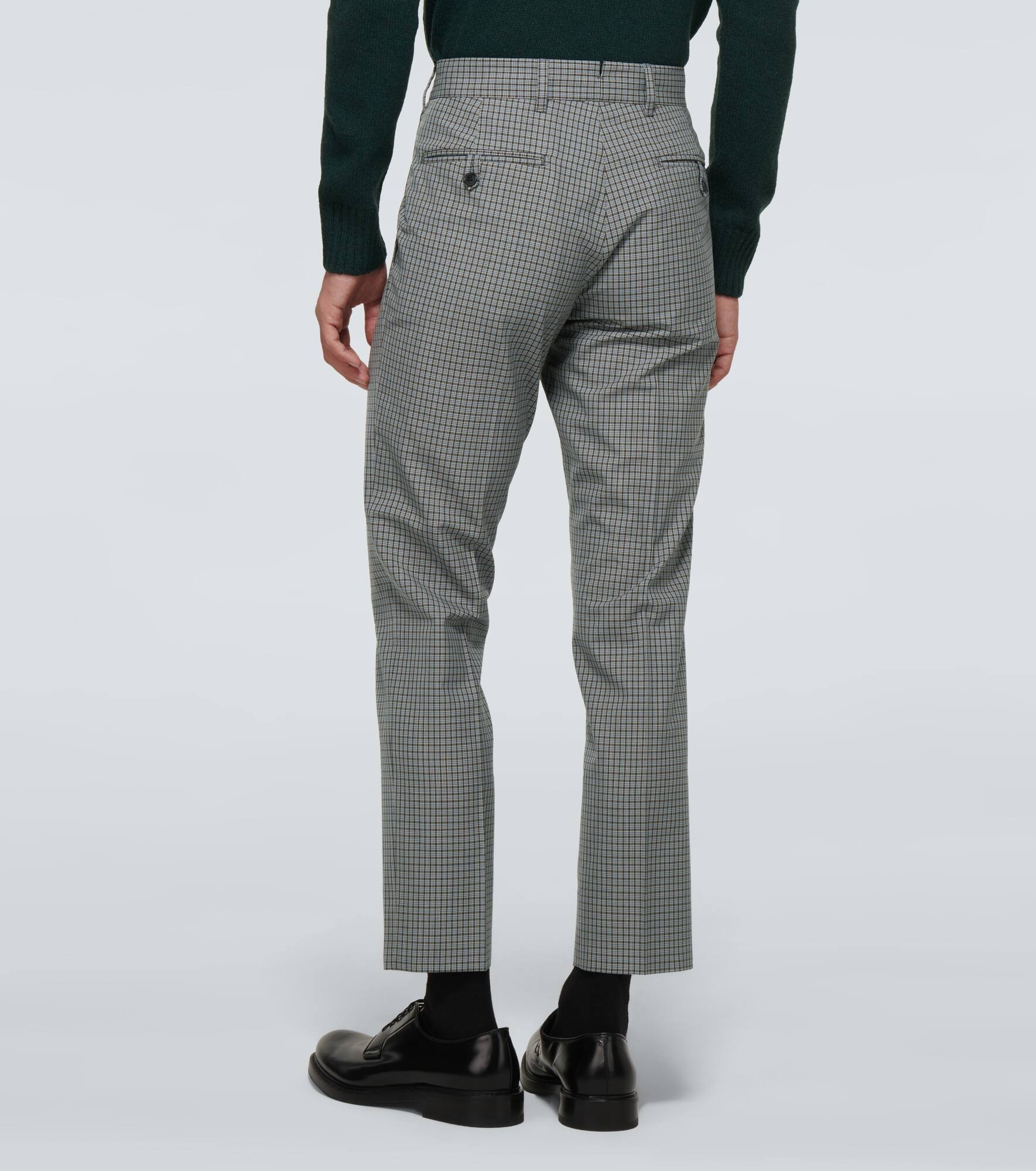 Checked tailored pants - 4