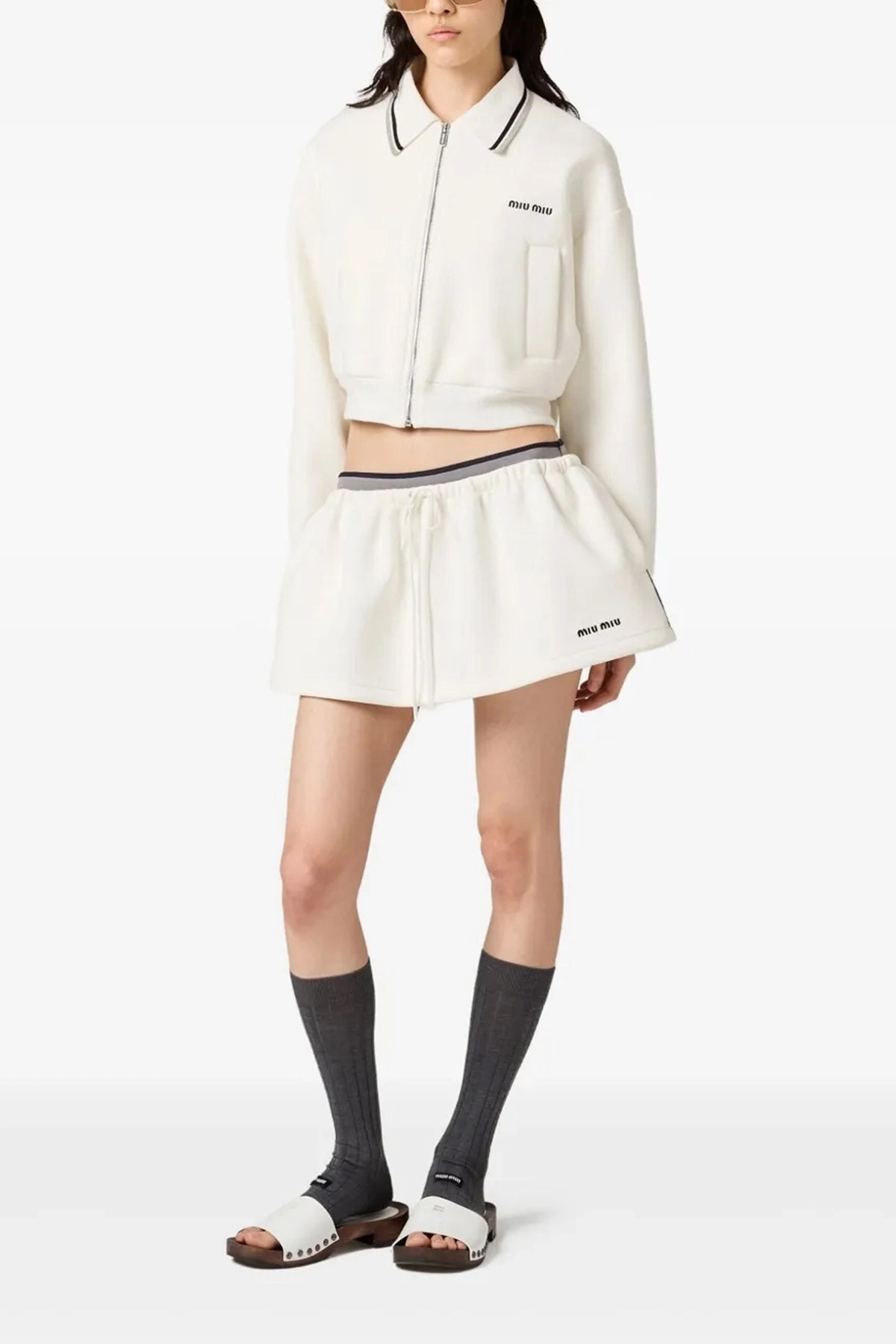 Piquet short bomber jacket - 2