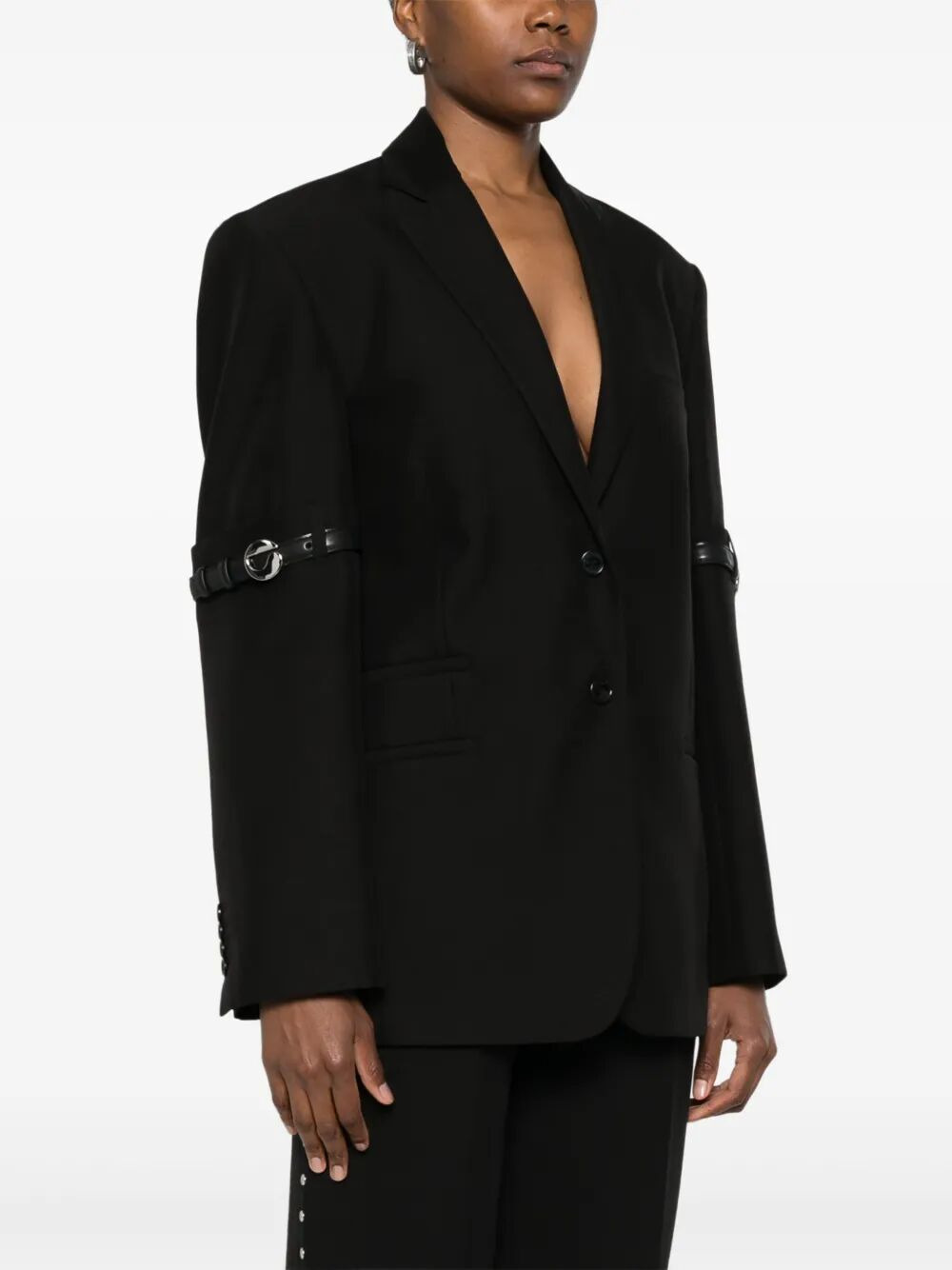 Coperni Women Logo Belted Blazer - 5